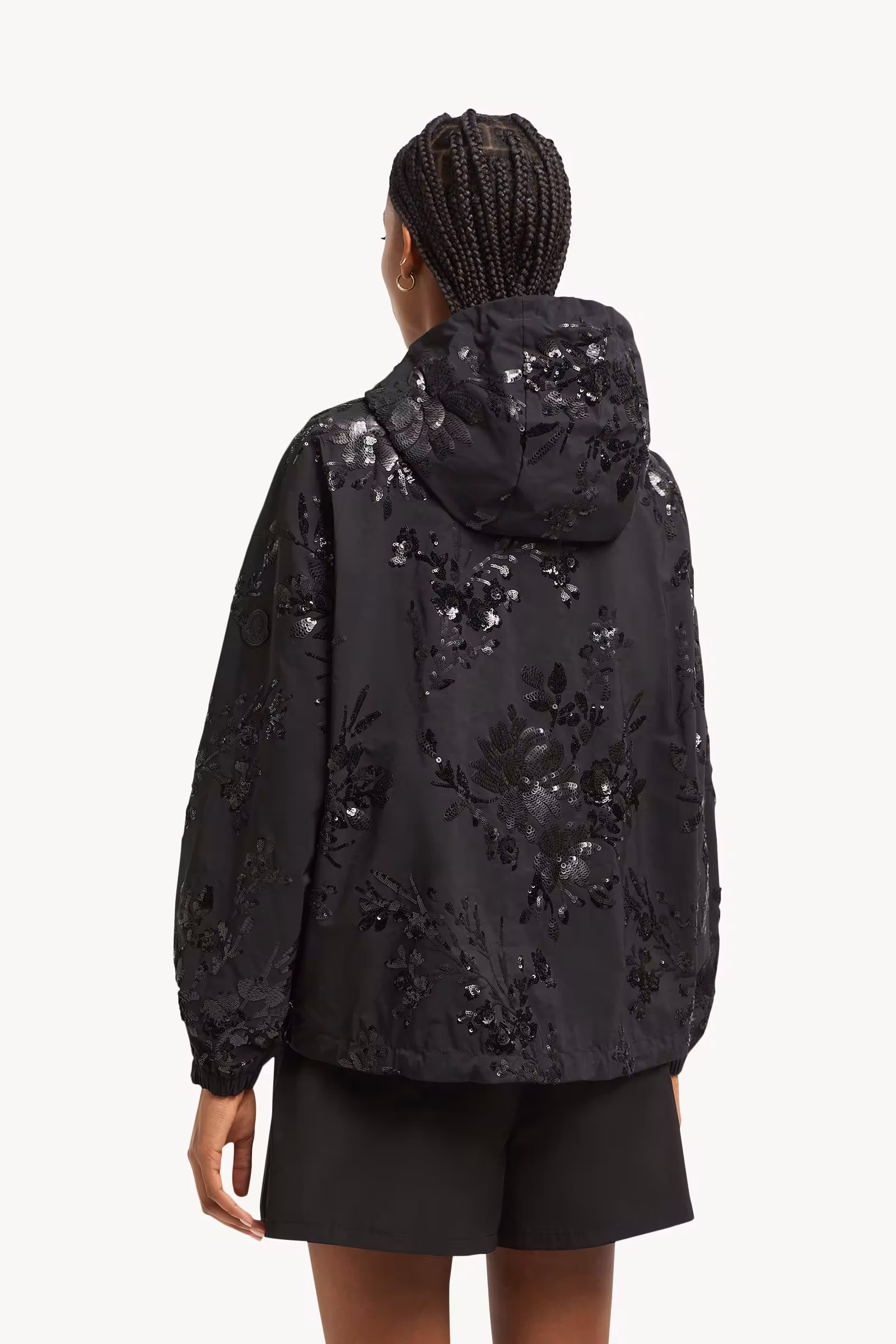 Landal Sequin-Embroidered Hooded Jacket