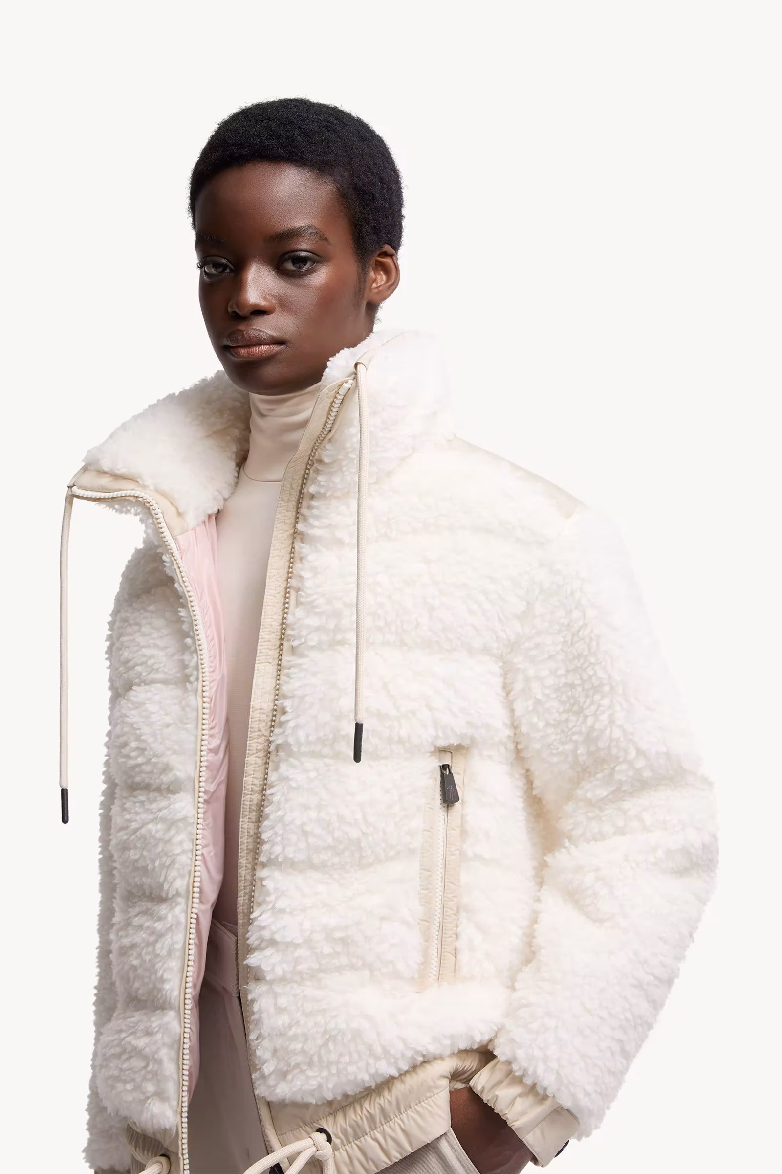 Padded Teddy Zip-Up Cardigan