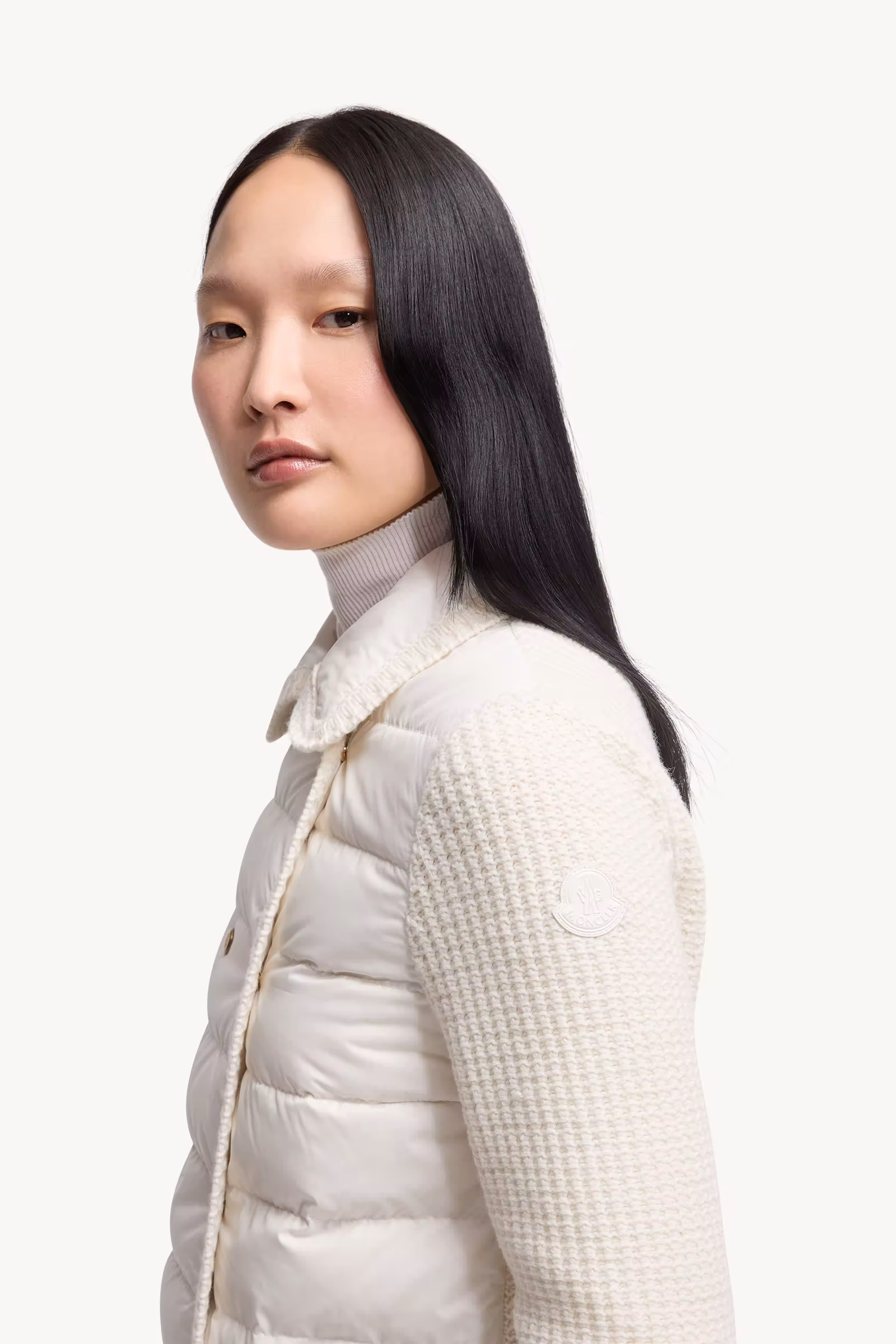 Wool & Cashmere Padded Cardigan