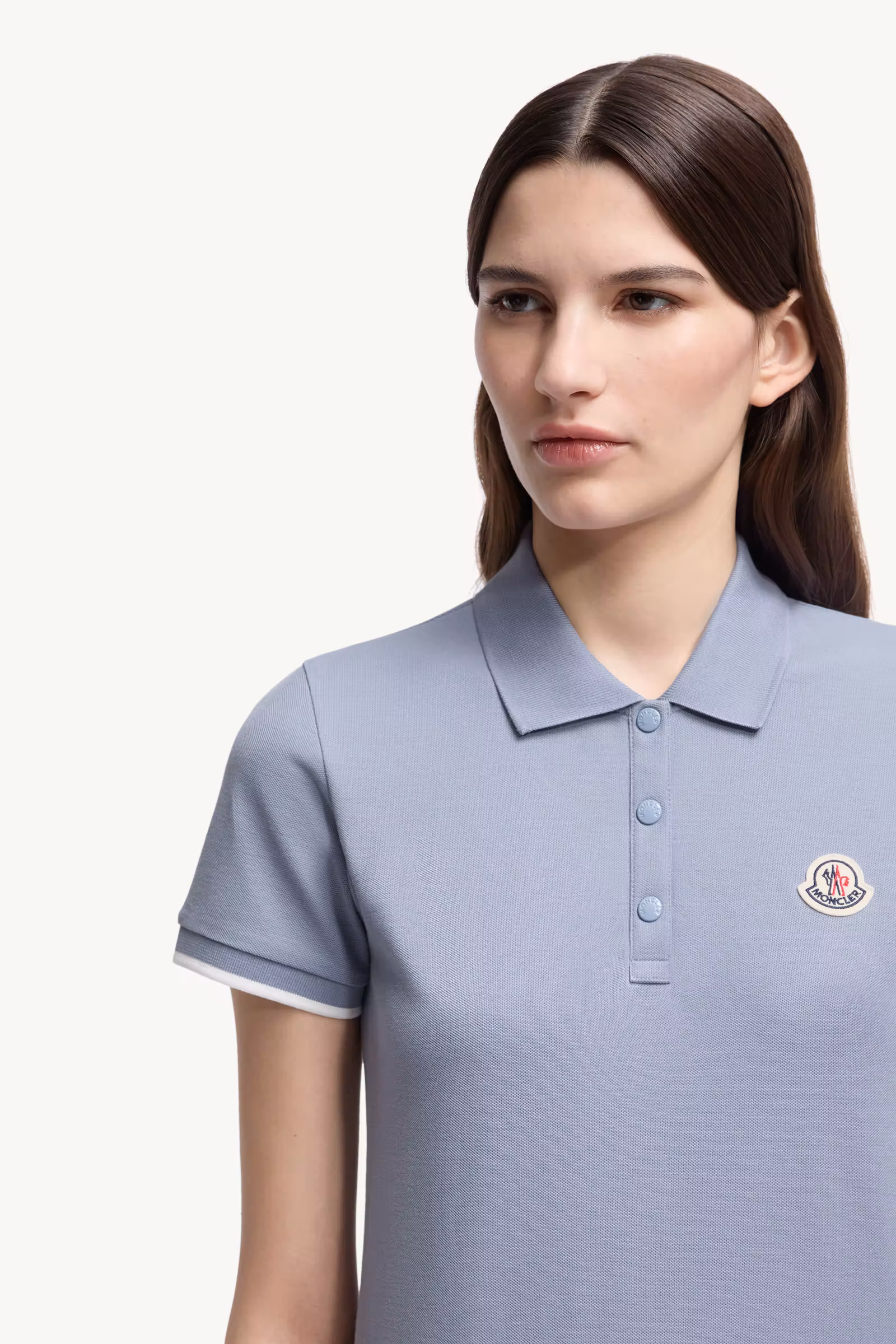 Logo Patch Cotton Piquet Polo Shirt