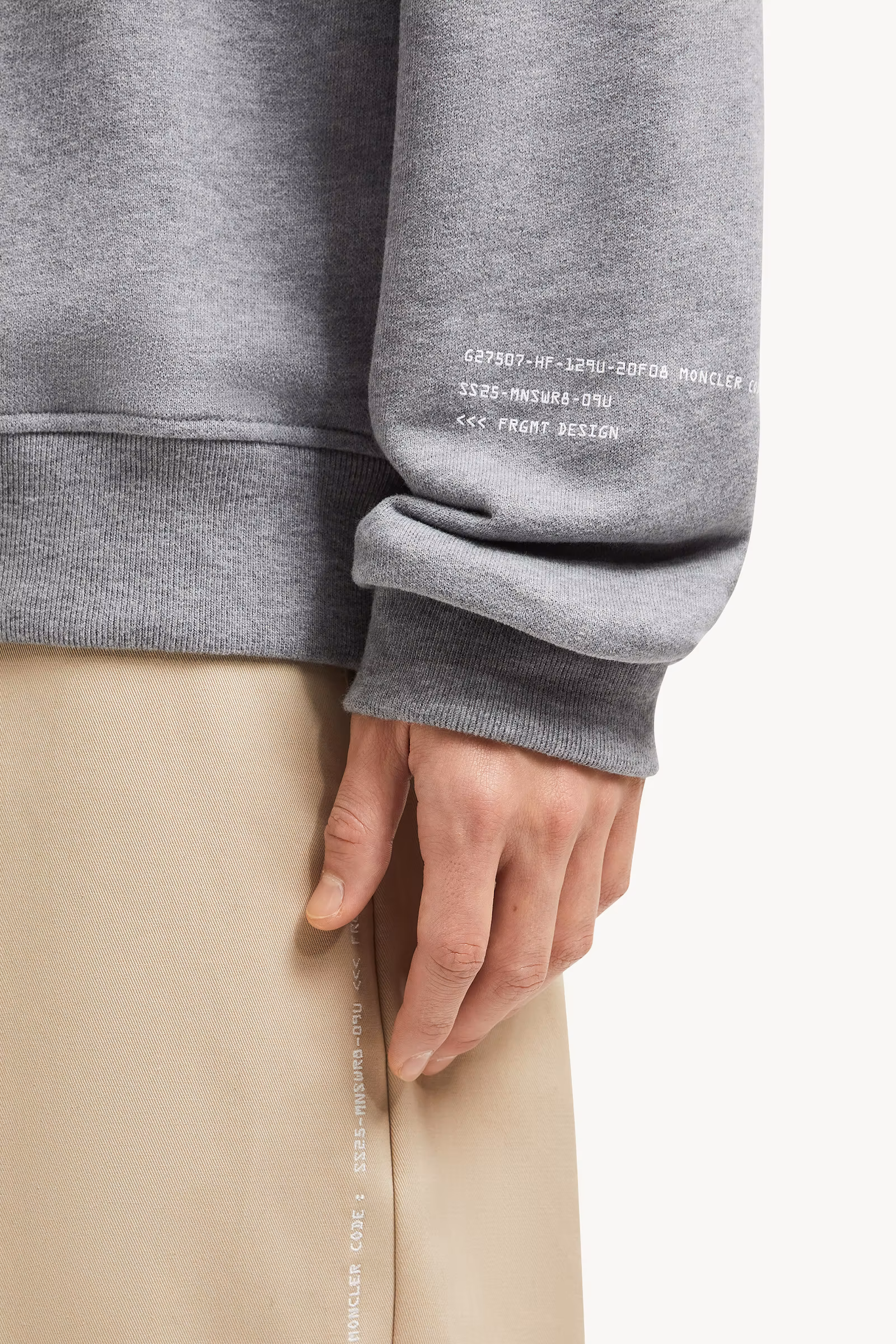 Moncler x FRGMT Maxi Logo Cotton Sweatshirt