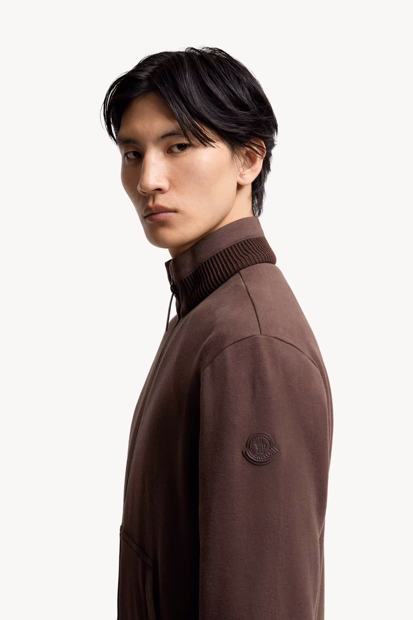 Cotton & Cashmere Zip-Up Sweatshirt