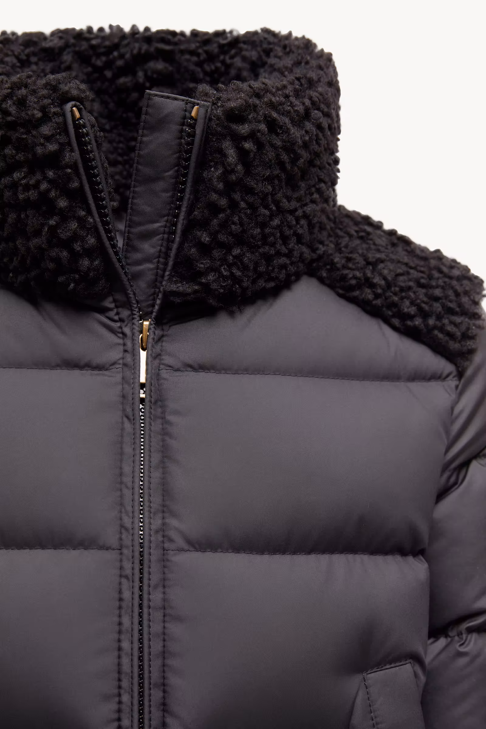 Vard Teddy-Trimmed Down Jacket