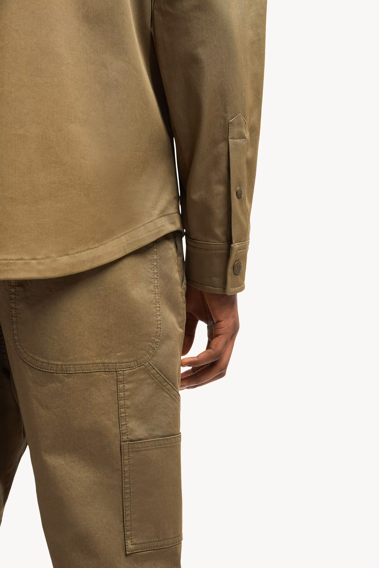 Cotton Gabardine Shirt Jacket