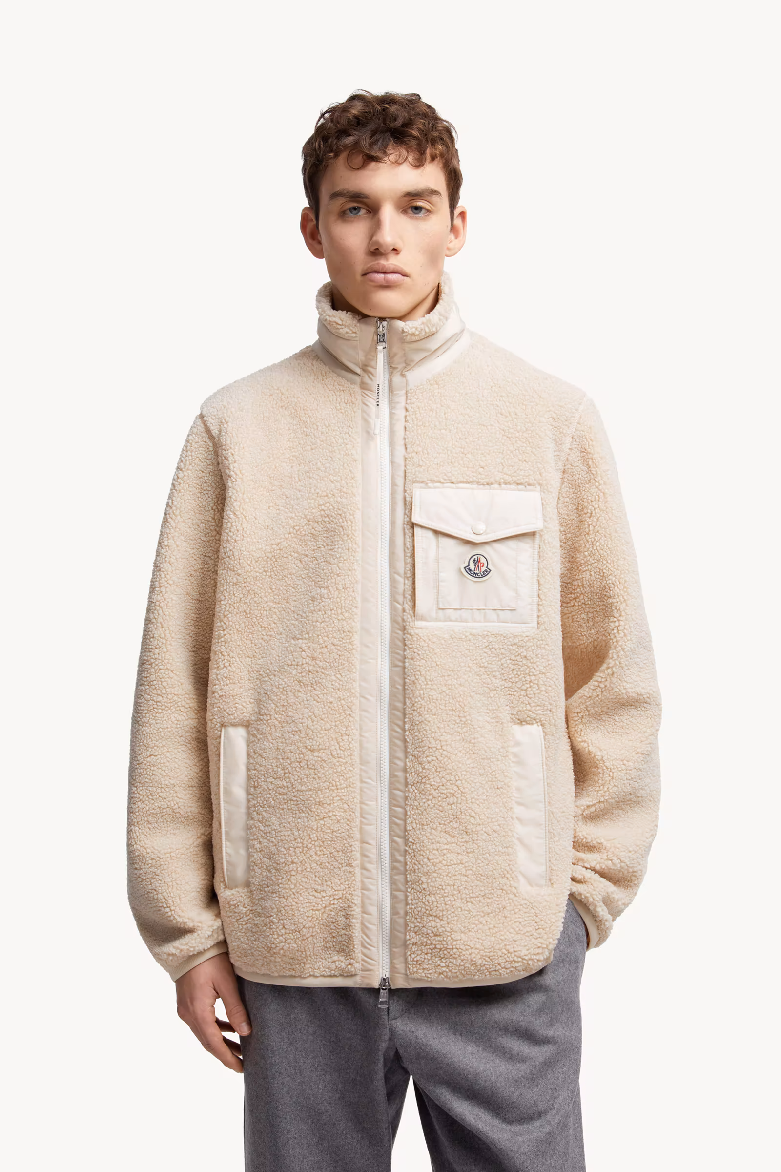 Teddy Zip-Up Sweatshirt with Pocket