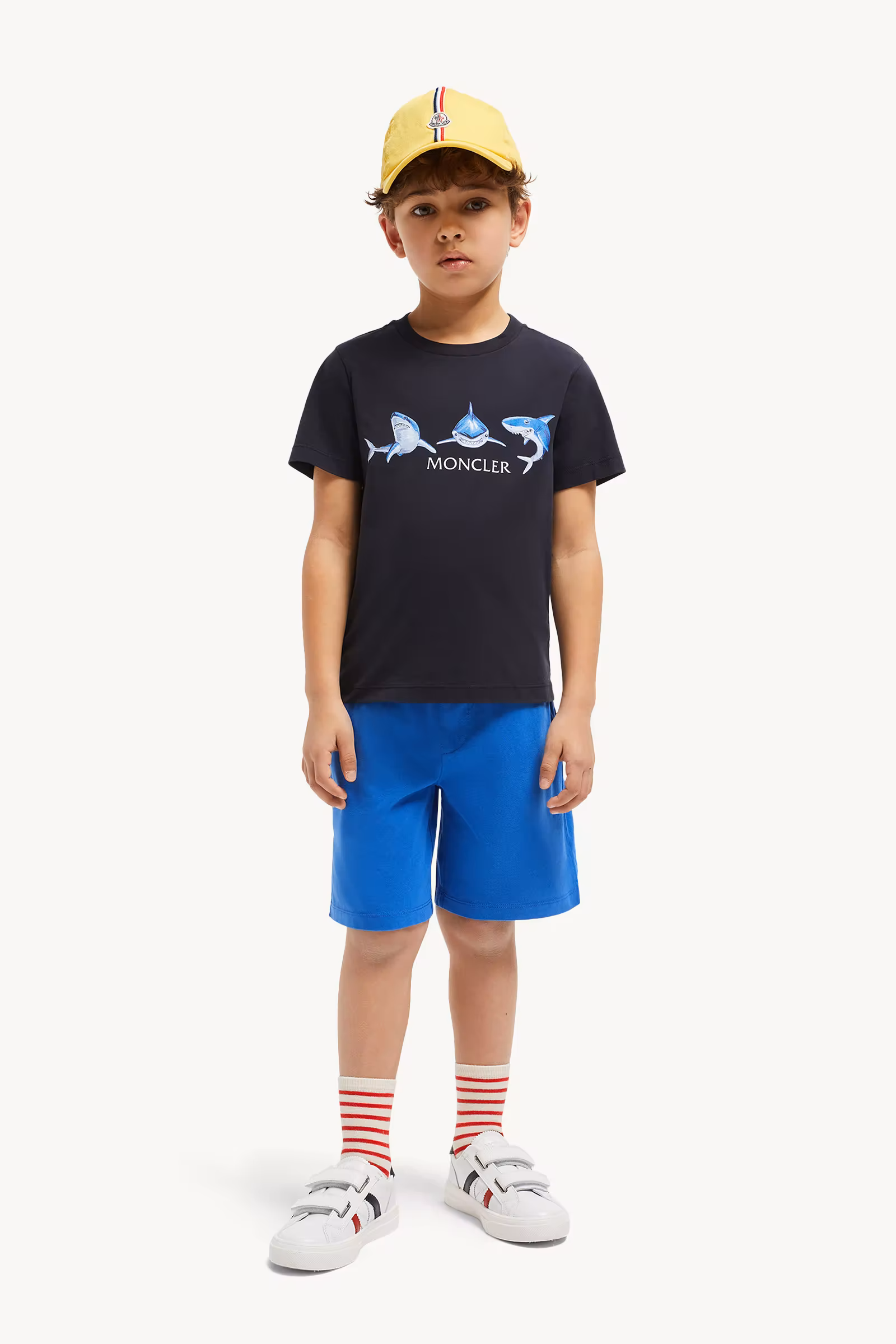 Shark Motif Cotton Jersey Set