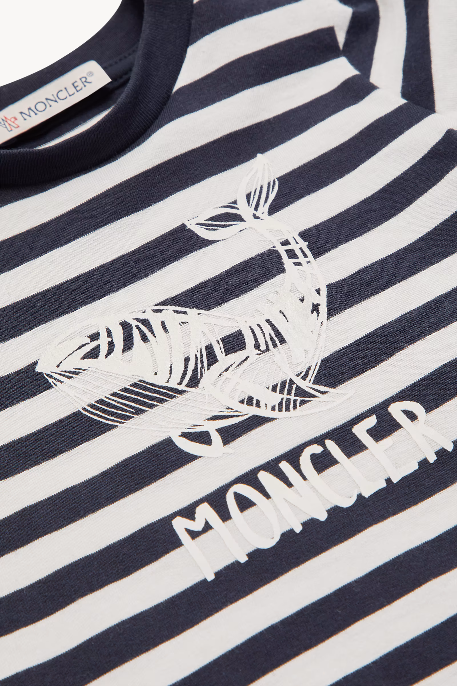 Whale Motif Cotton T-Shirt