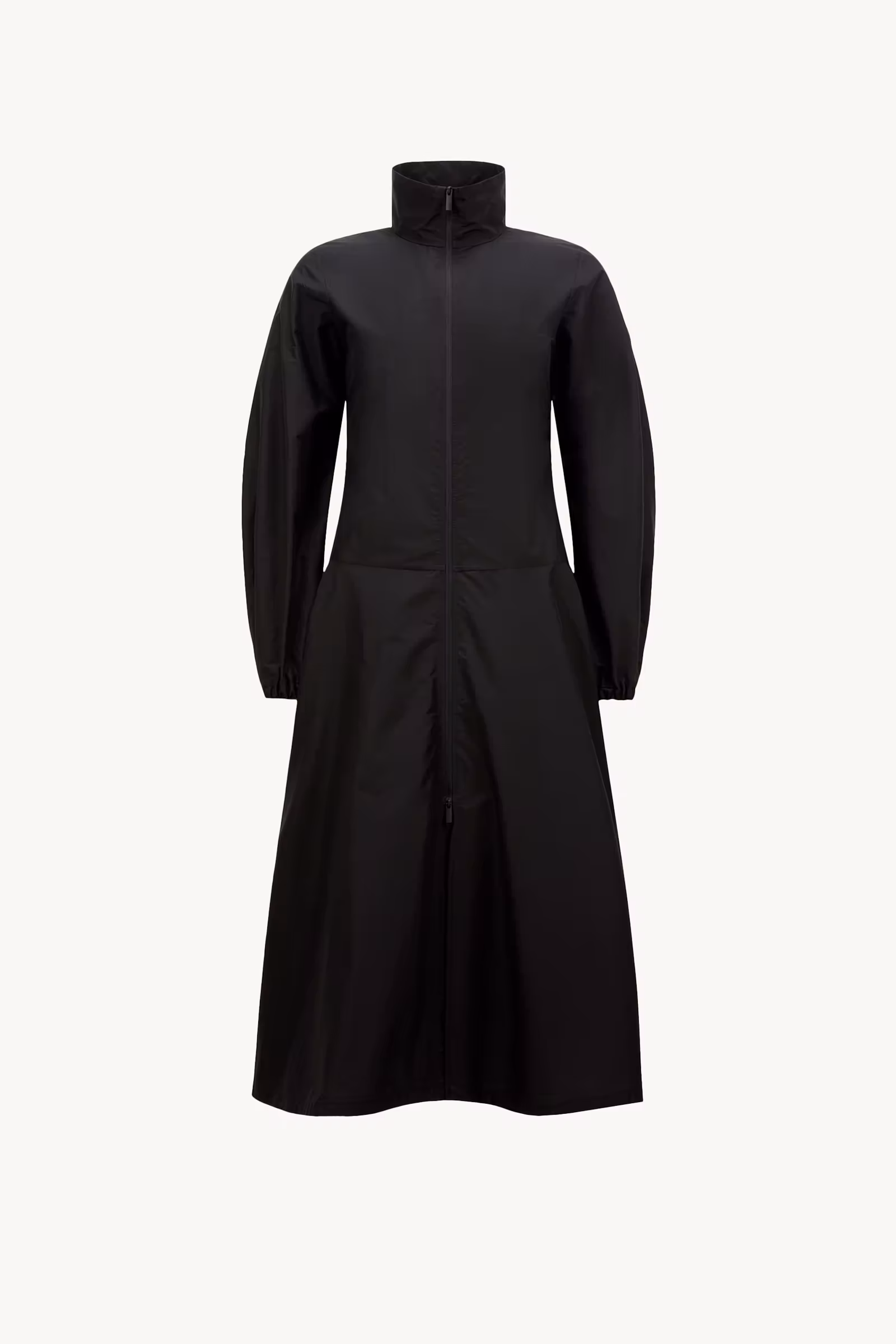 Turtleneck Cotton Midi Dress