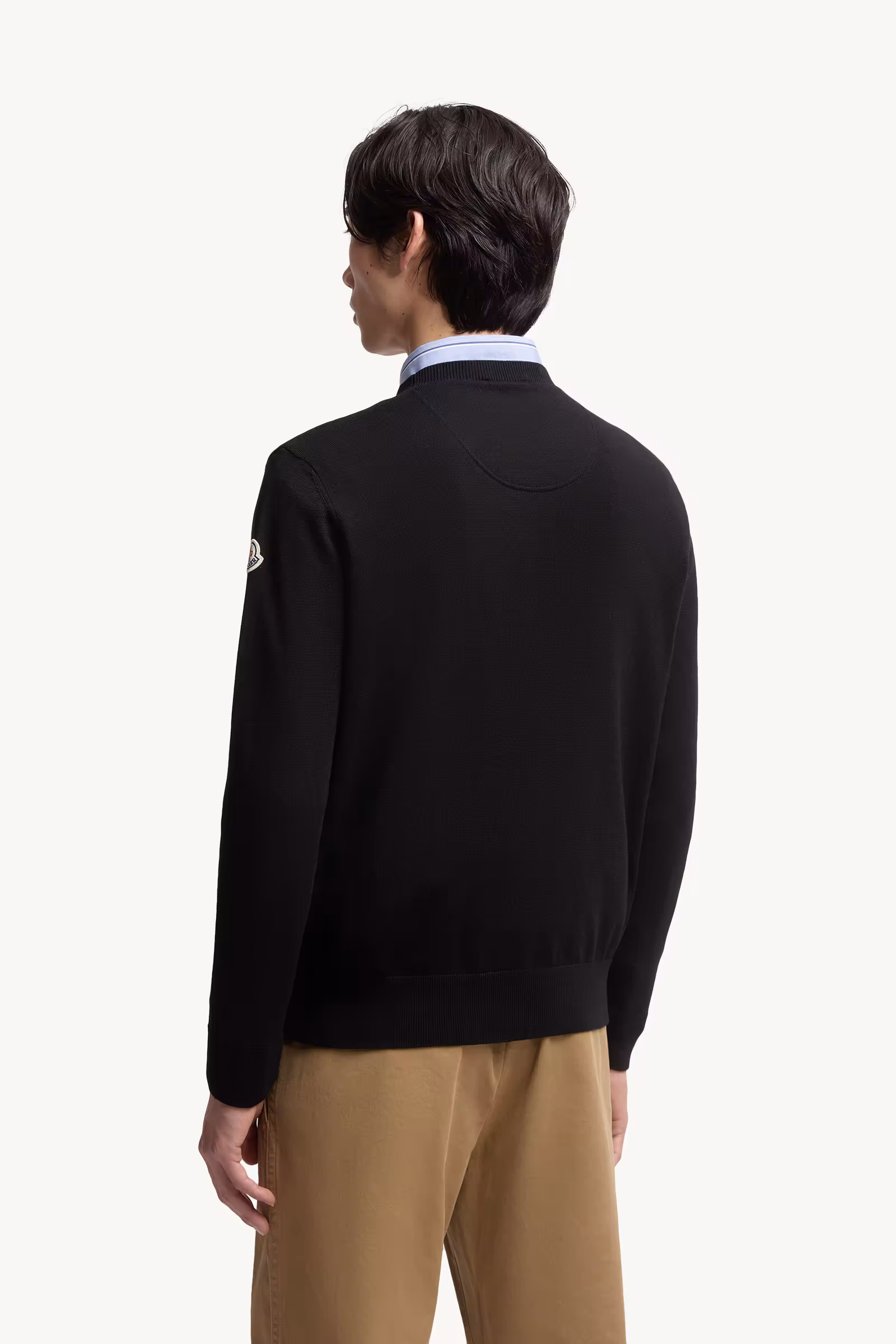 Embroidered Monogram Cotton Sweater