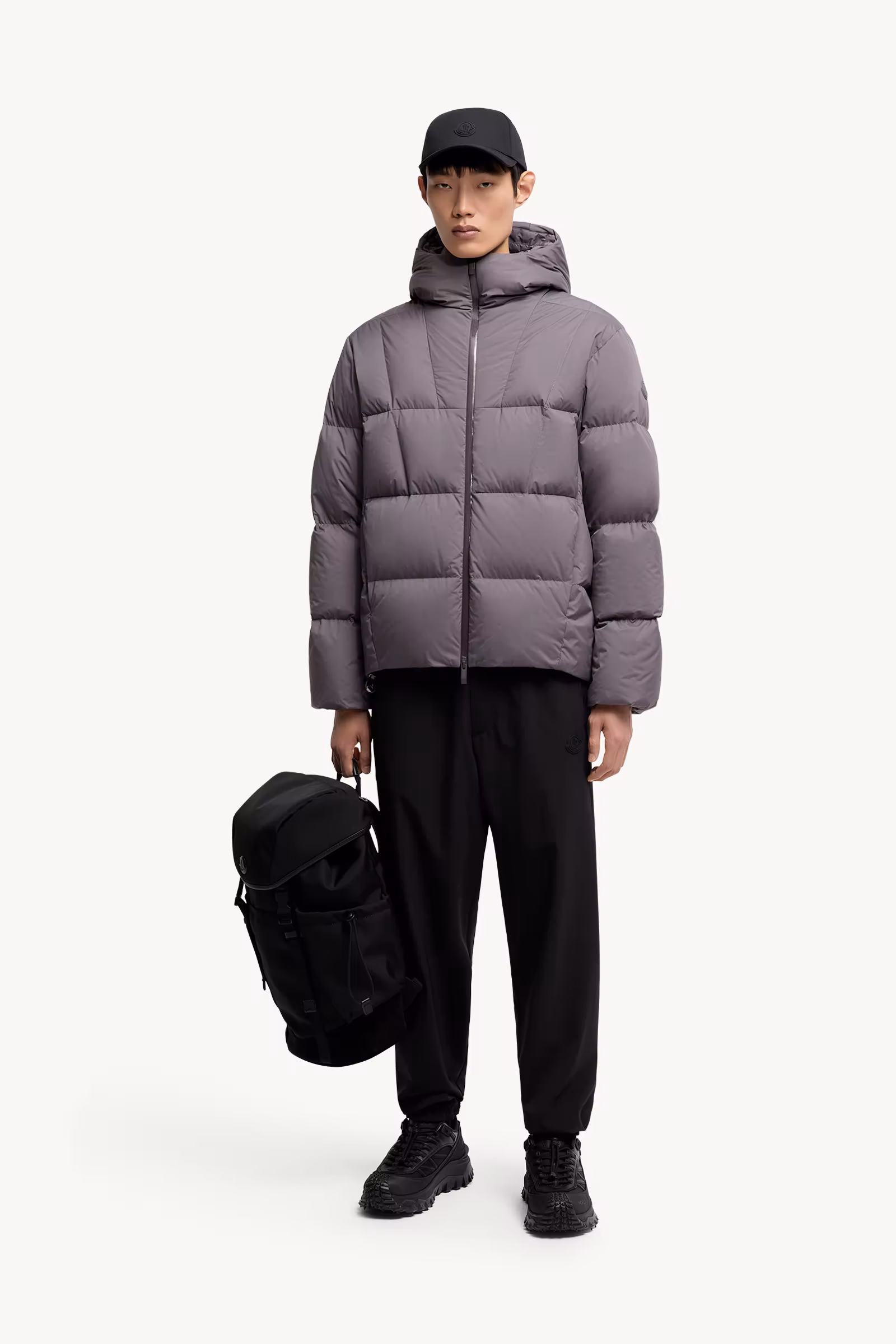 Fusain Hooded Short Down Jacket