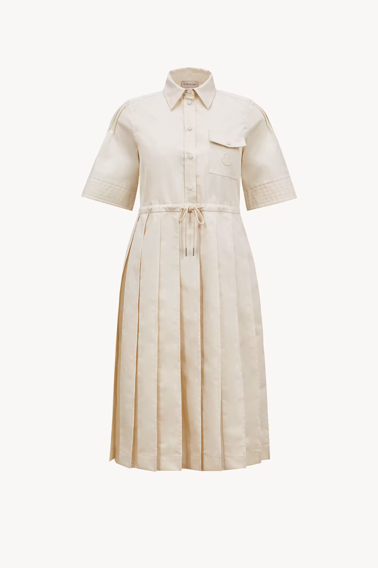 Cotton & Silk Midi Shirt Dress