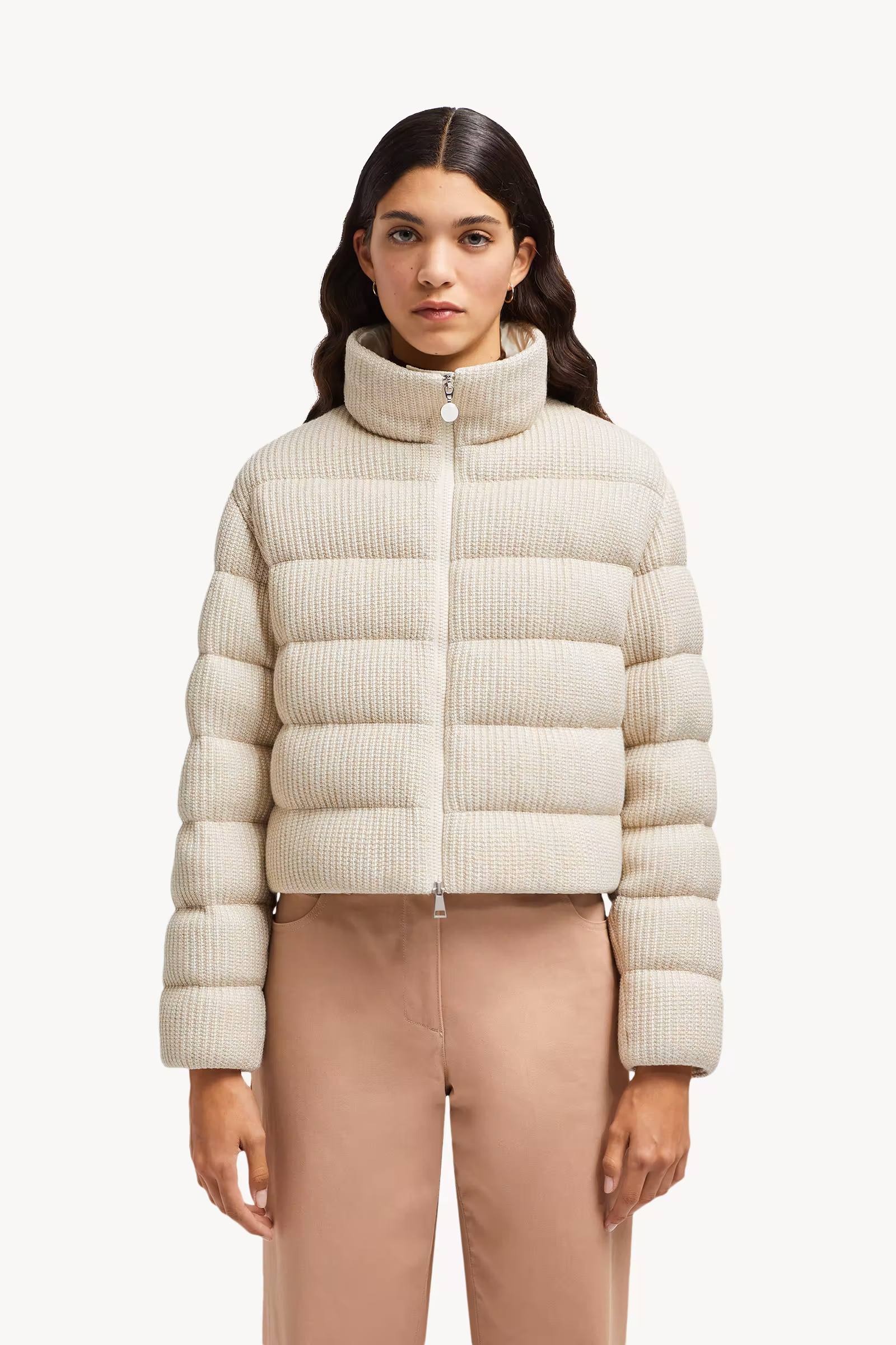 Thoiry Laminated Cotton Short Down Jacket