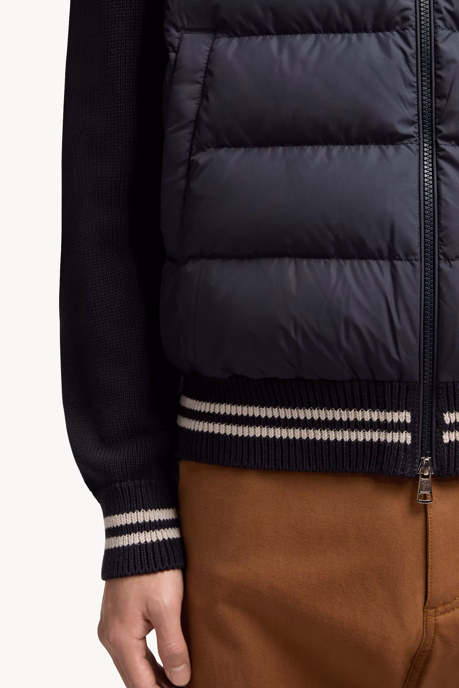 Padded Cotton Cardigan