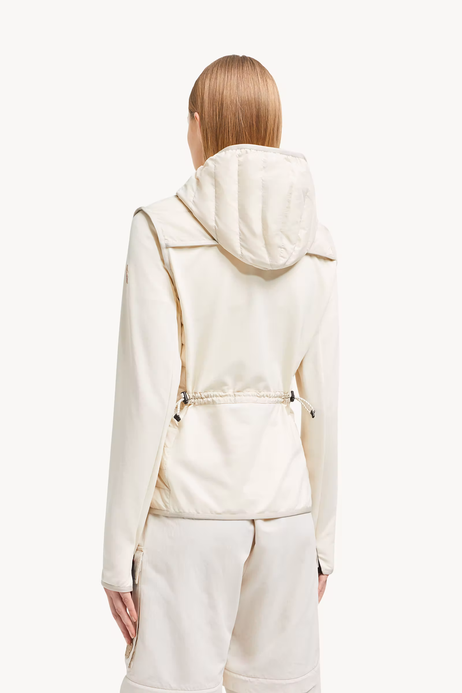 Padded Zip-Up Cotton Hoodie