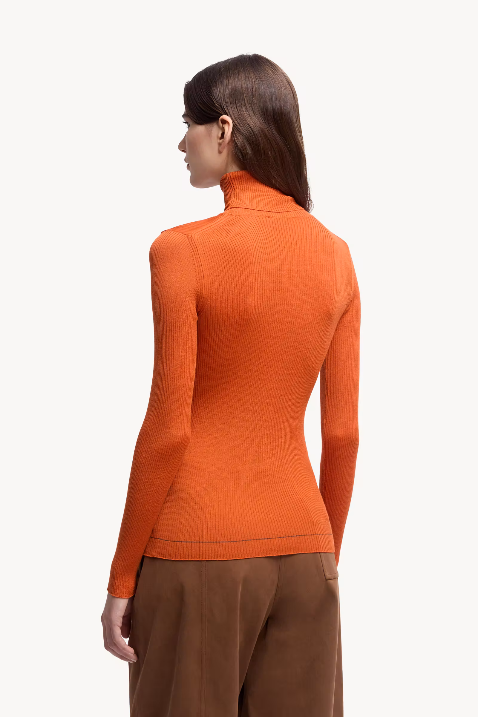 Logo Wool Turtleneck Sweater