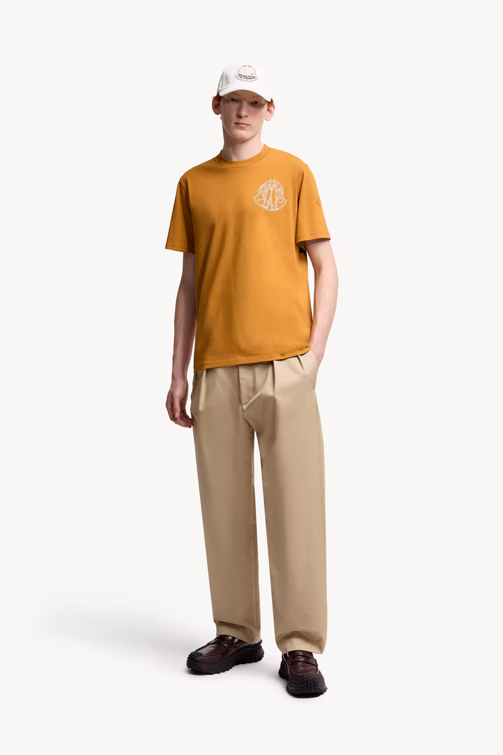 Overlapped Logo Cotton T-Shirt