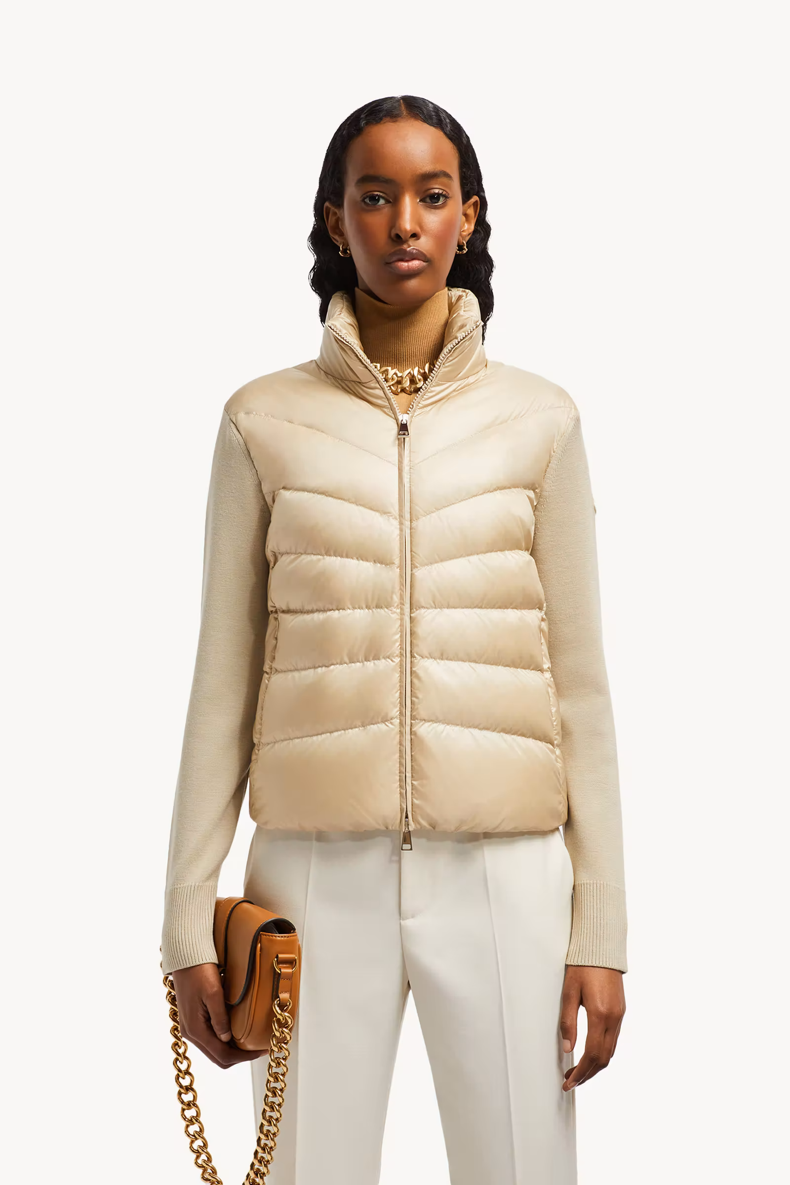 Padded Wool Cardigan