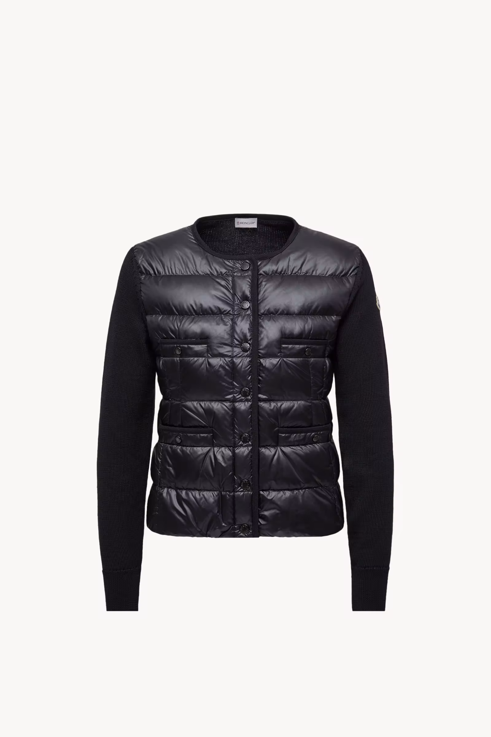 Padded Wool Cardigan