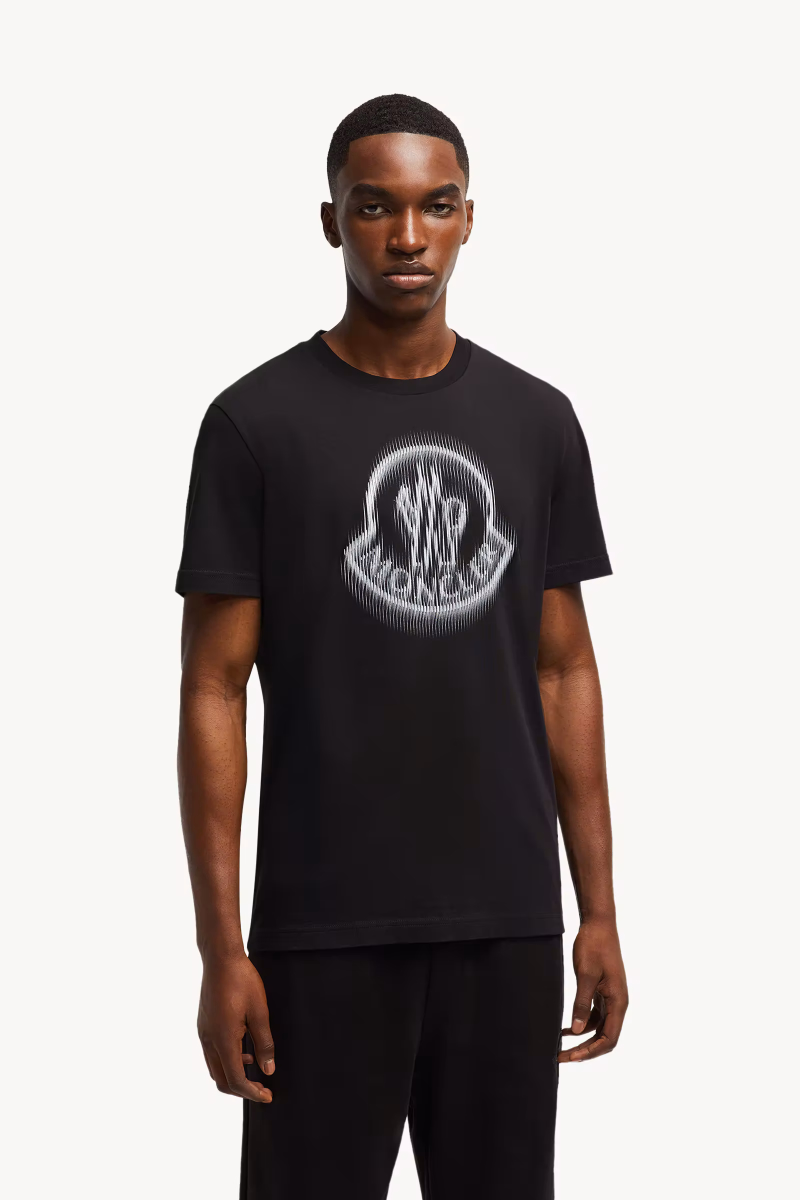 Blurred Logo Cotton T-Shirt