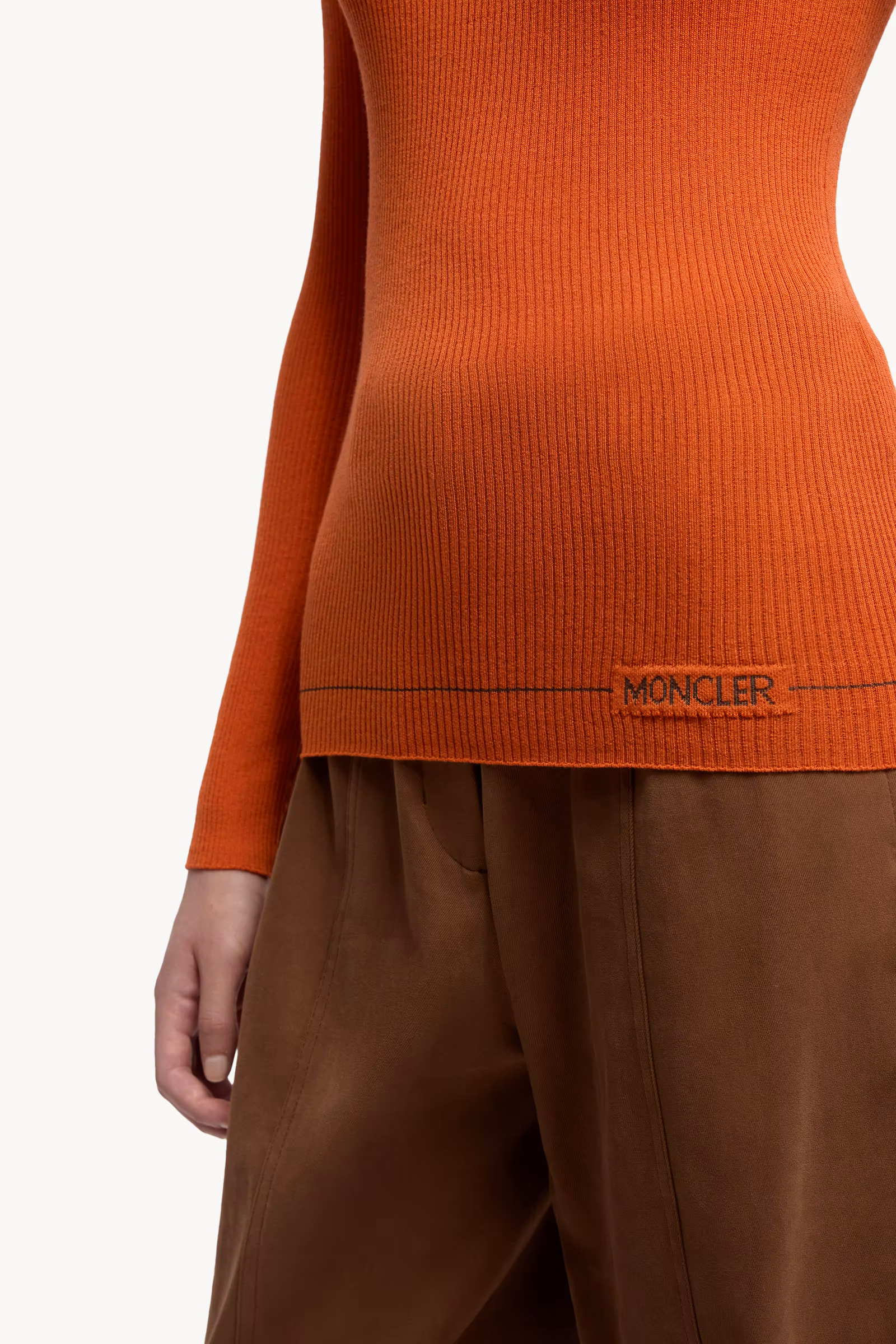 Logo Wool Turtleneck Sweater