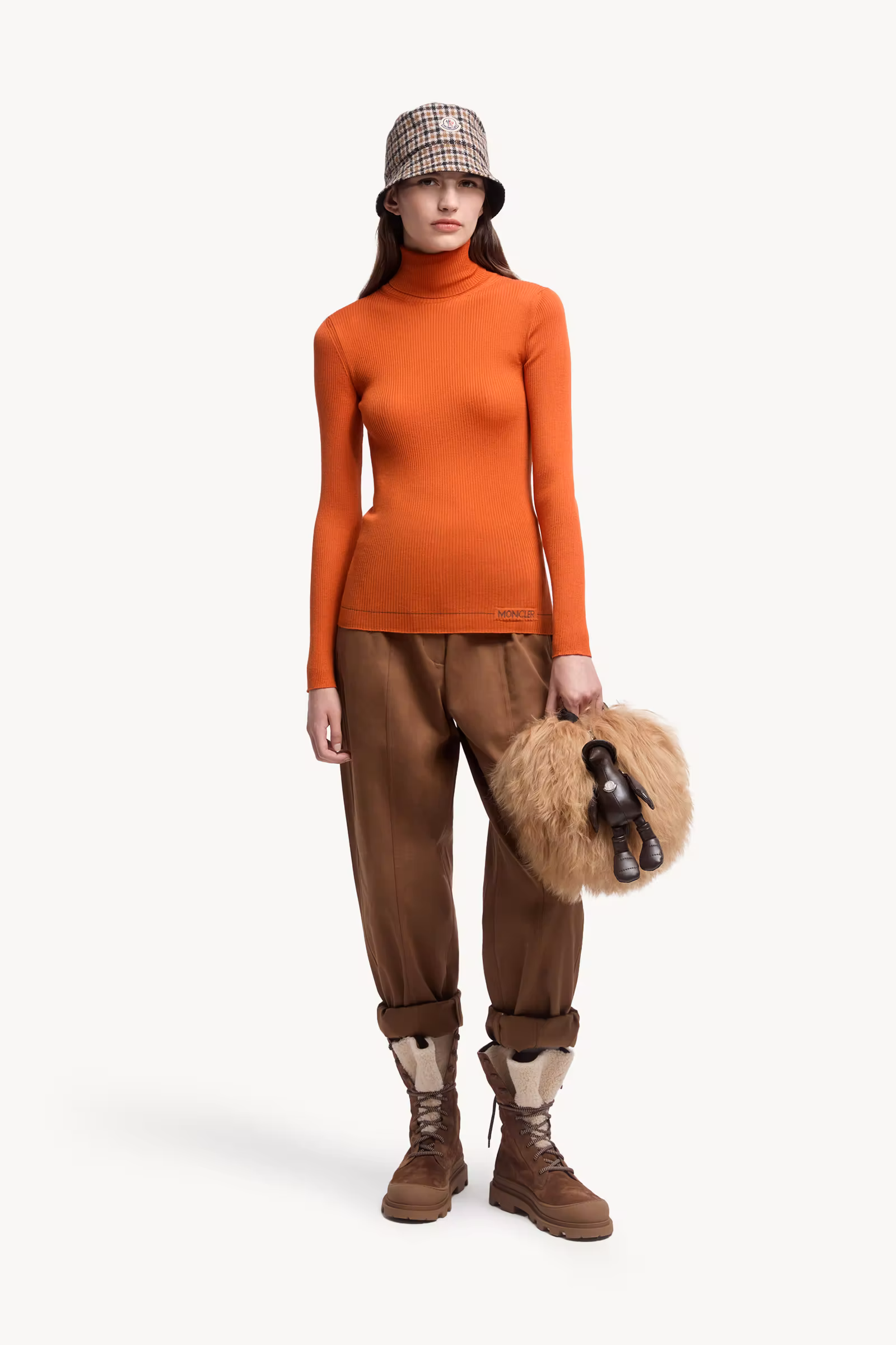 Logo Wool Turtleneck Sweater