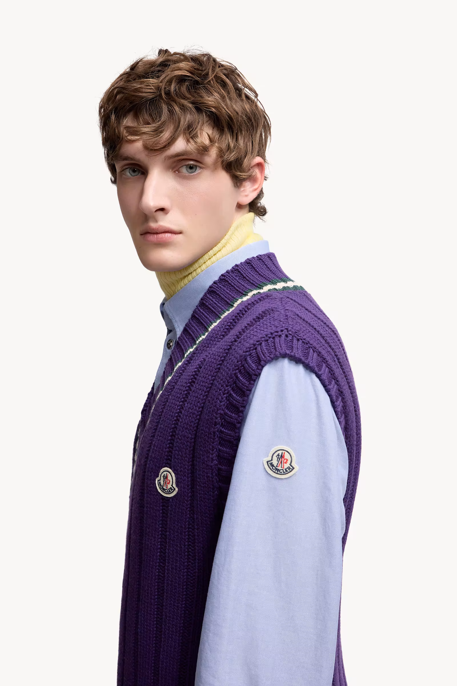 Wool & Cotton V-Neck Vest