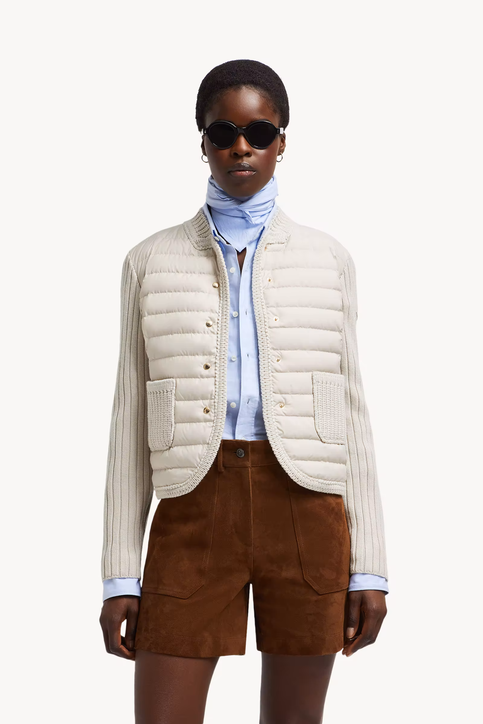 Padded Wool Cardigan