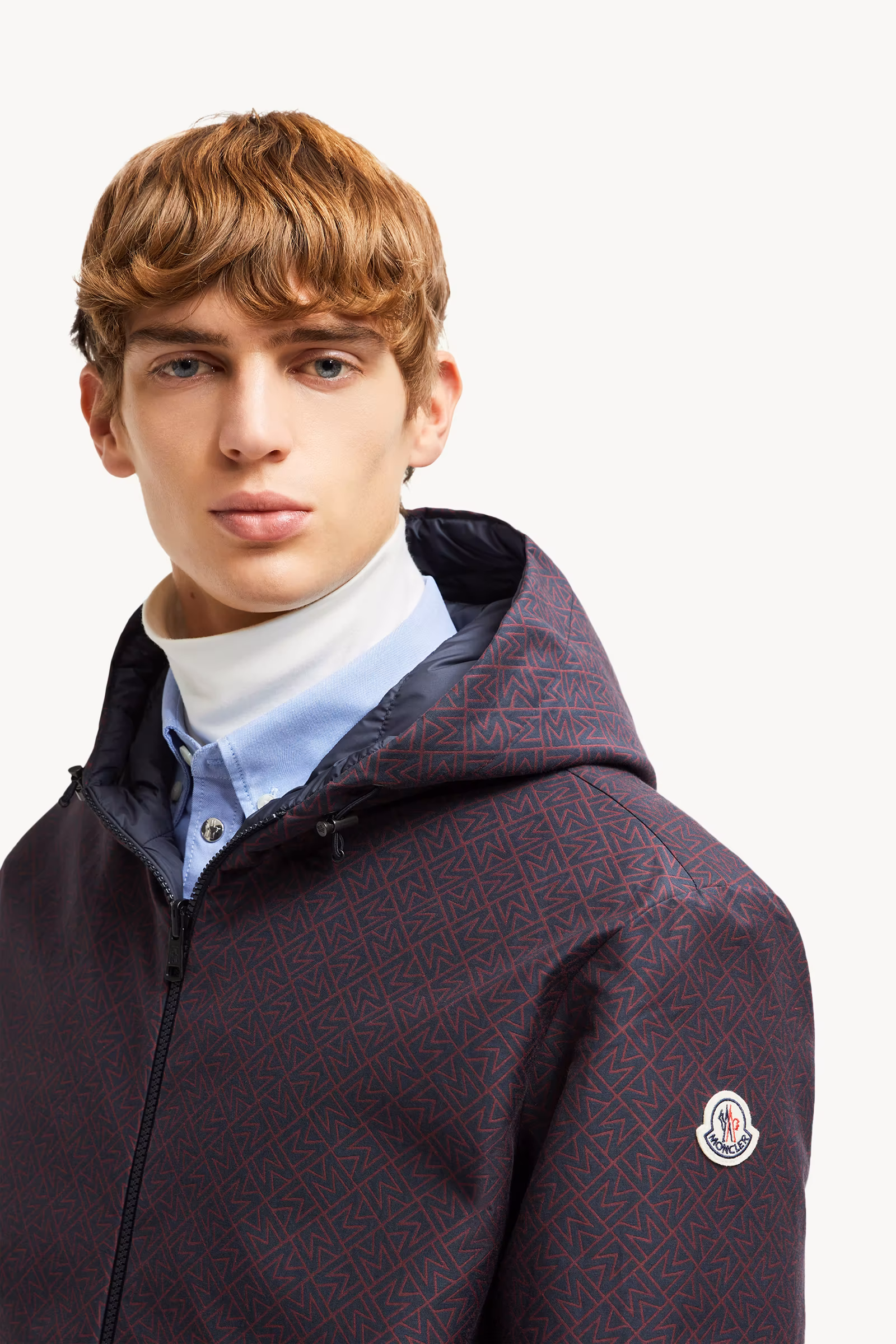 Monogram Guery Reversible Hooded Short Down Jacket