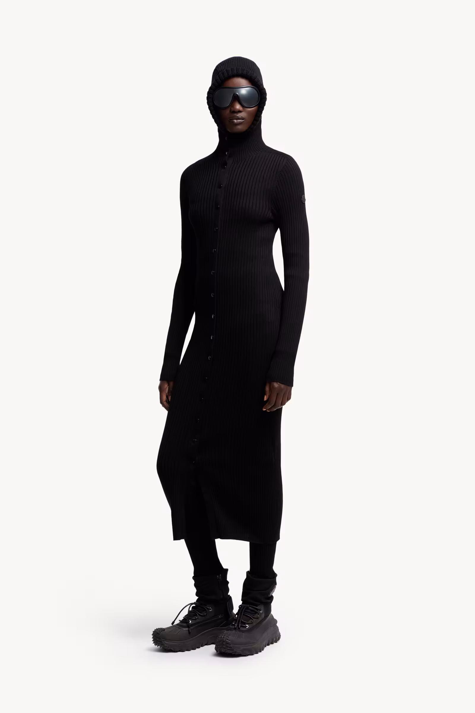 Moncler x EE72 by Edward Enninful Wool Turtleneck Dress