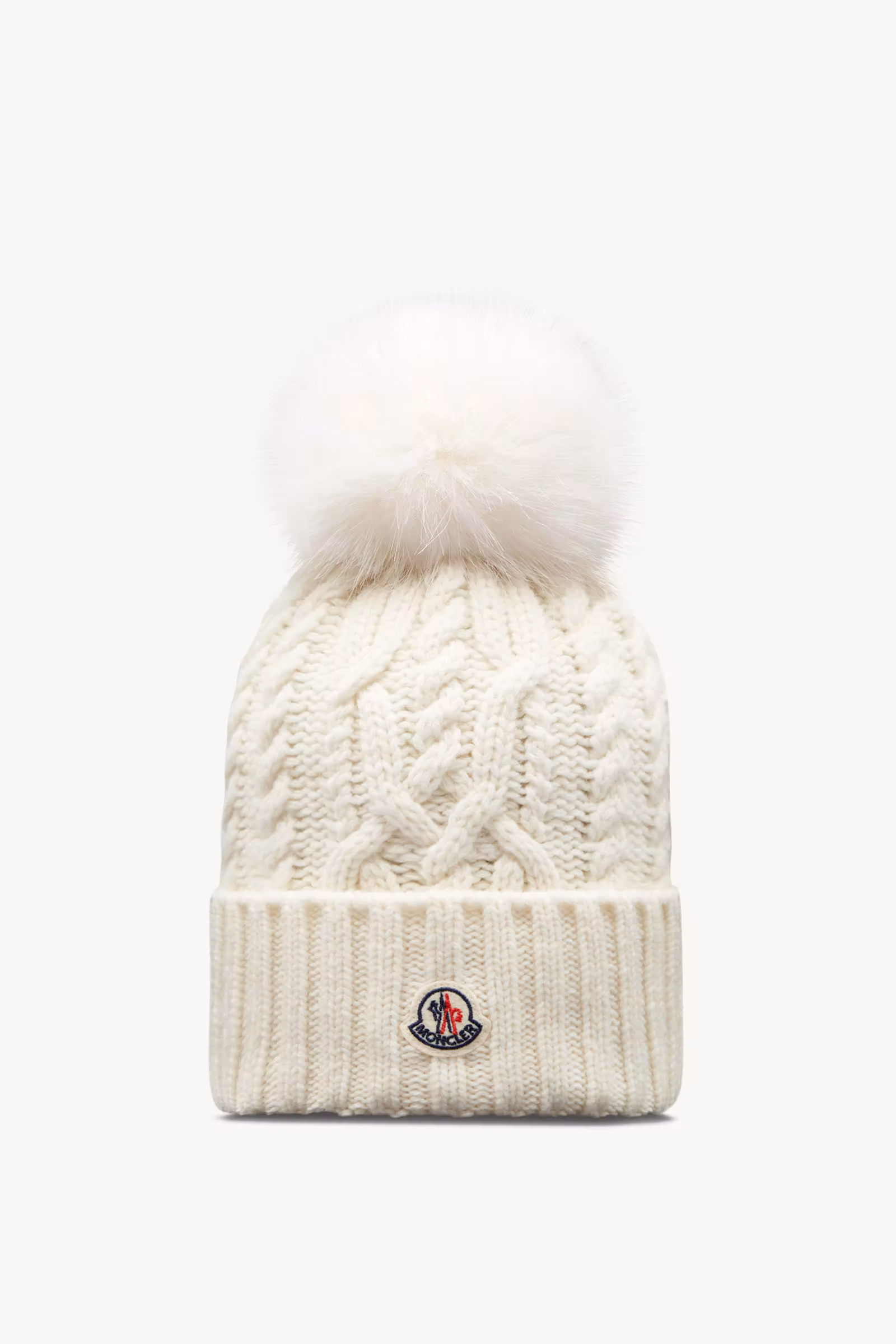 Cashmere Blend Beanie with Pom Pom