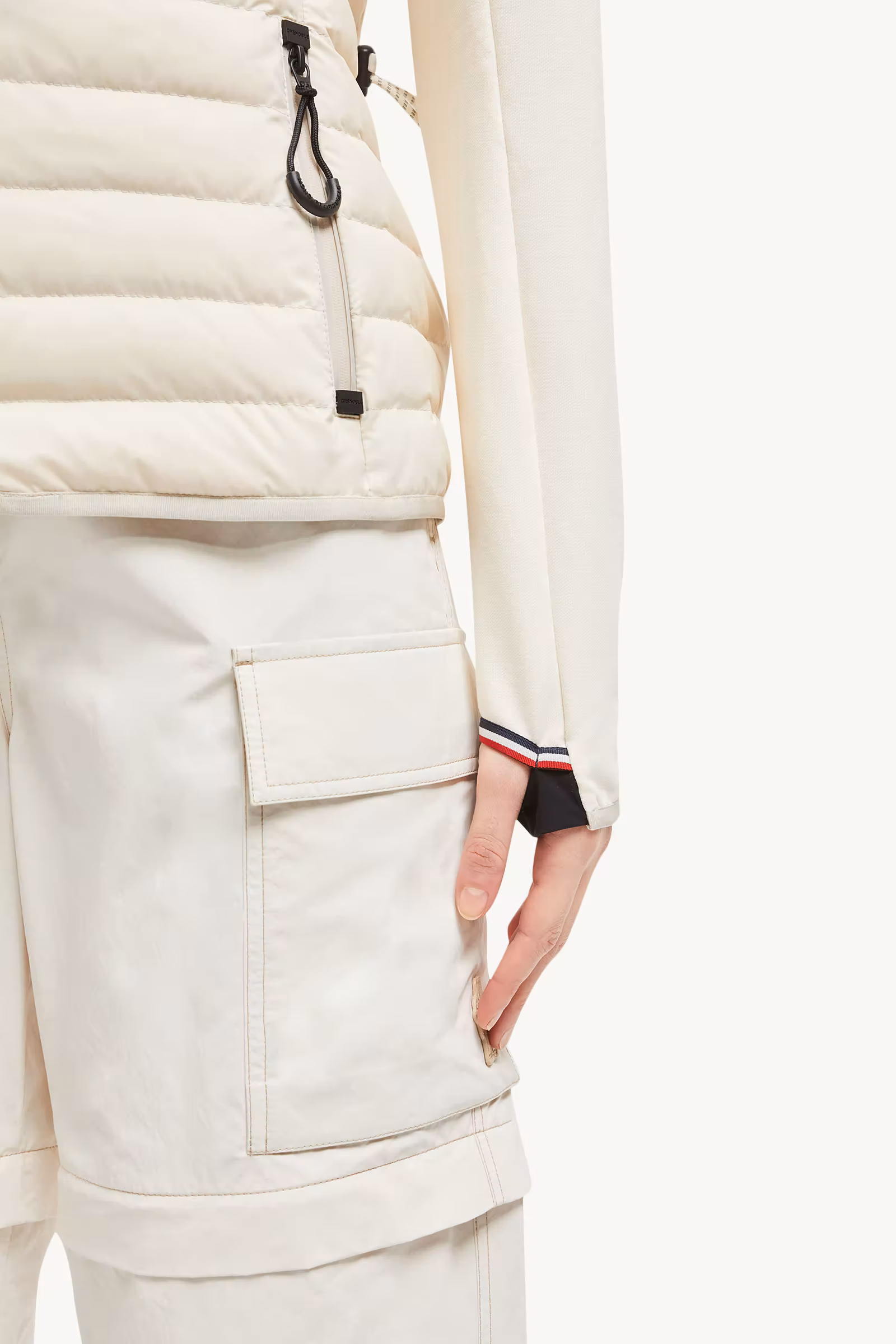 Padded Zip-Up Cotton Hoodie