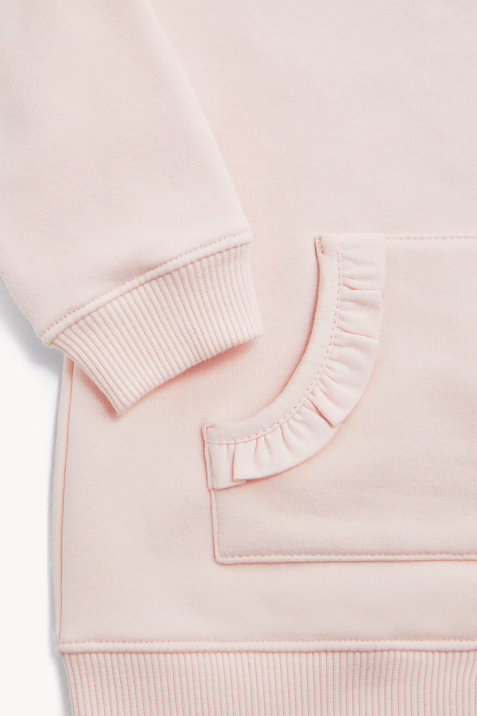 Embroidered Logo Cotton Sweatshirt Dress