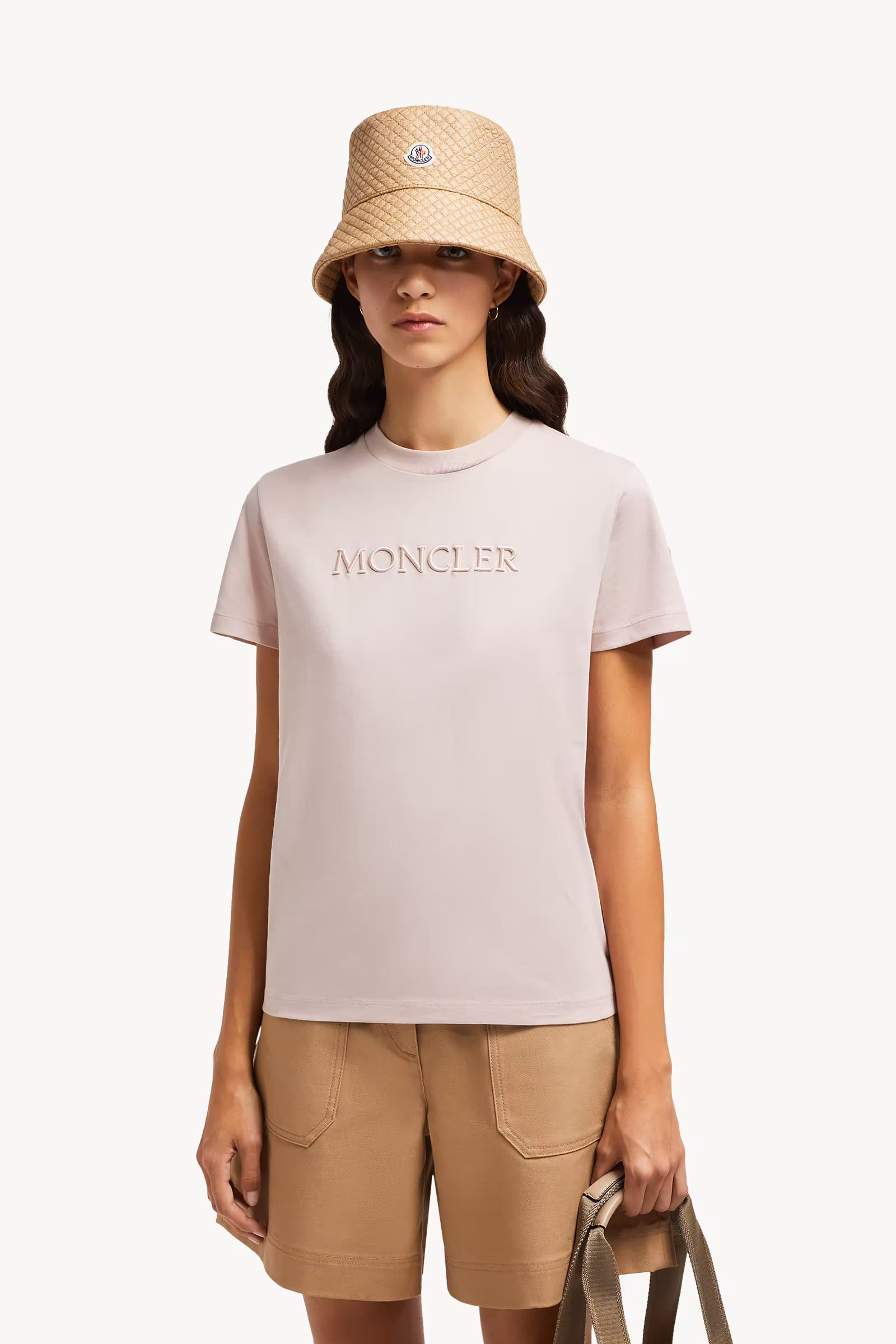 Embroidered Tonal Logo Cotton T-Shirt
