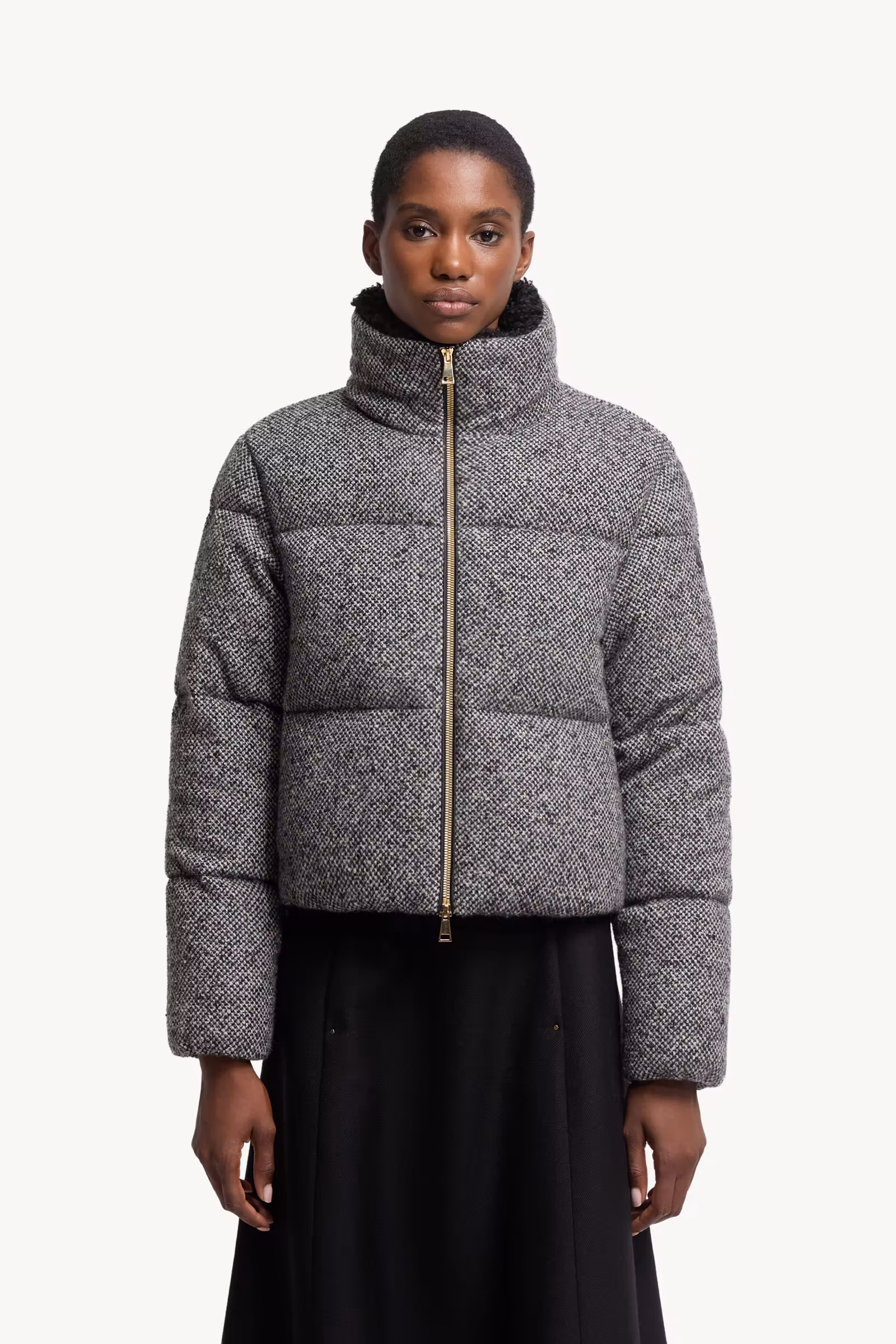Careil Wool Bouclé Short Down Jacket