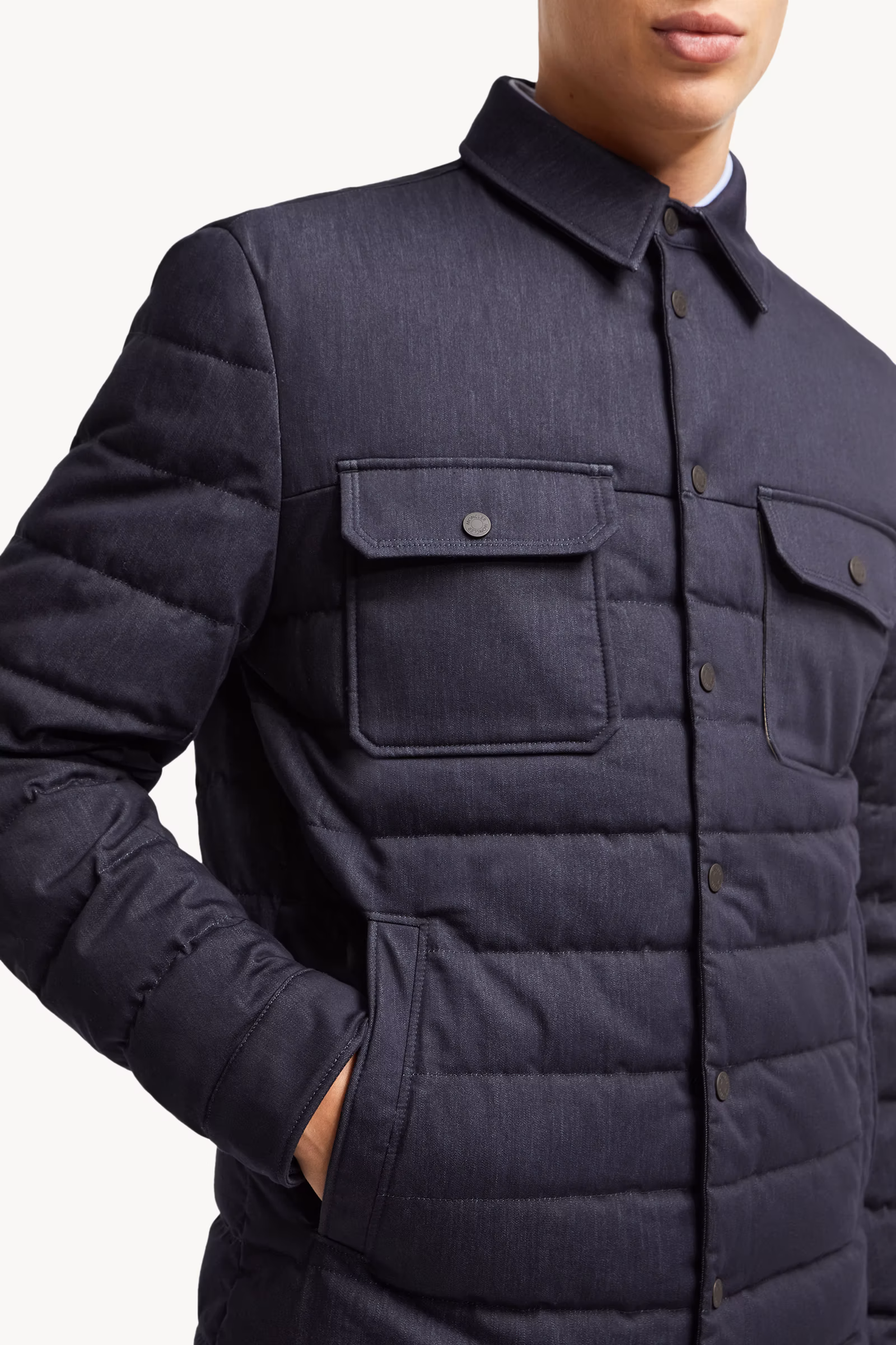 Mirmandix Chambray Down Shirt Jacket