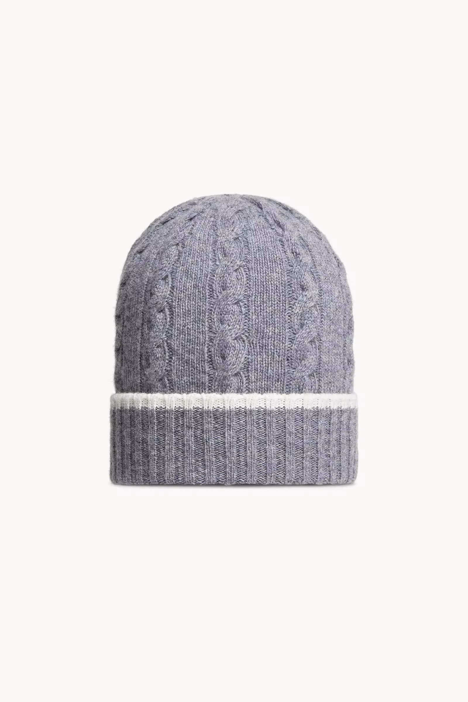 Stripe-Trimmed Wool Beanie