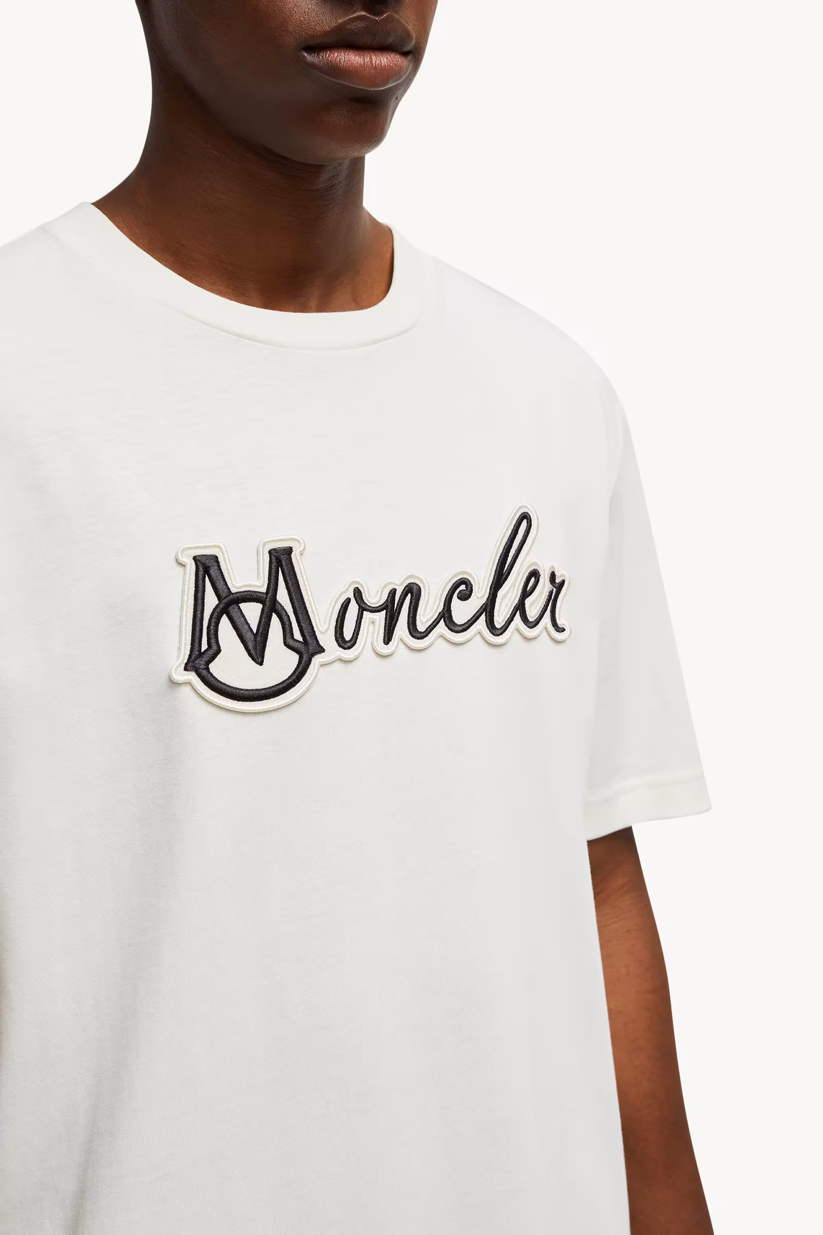 Embroidered Varsity Logo Cotton T-shirt