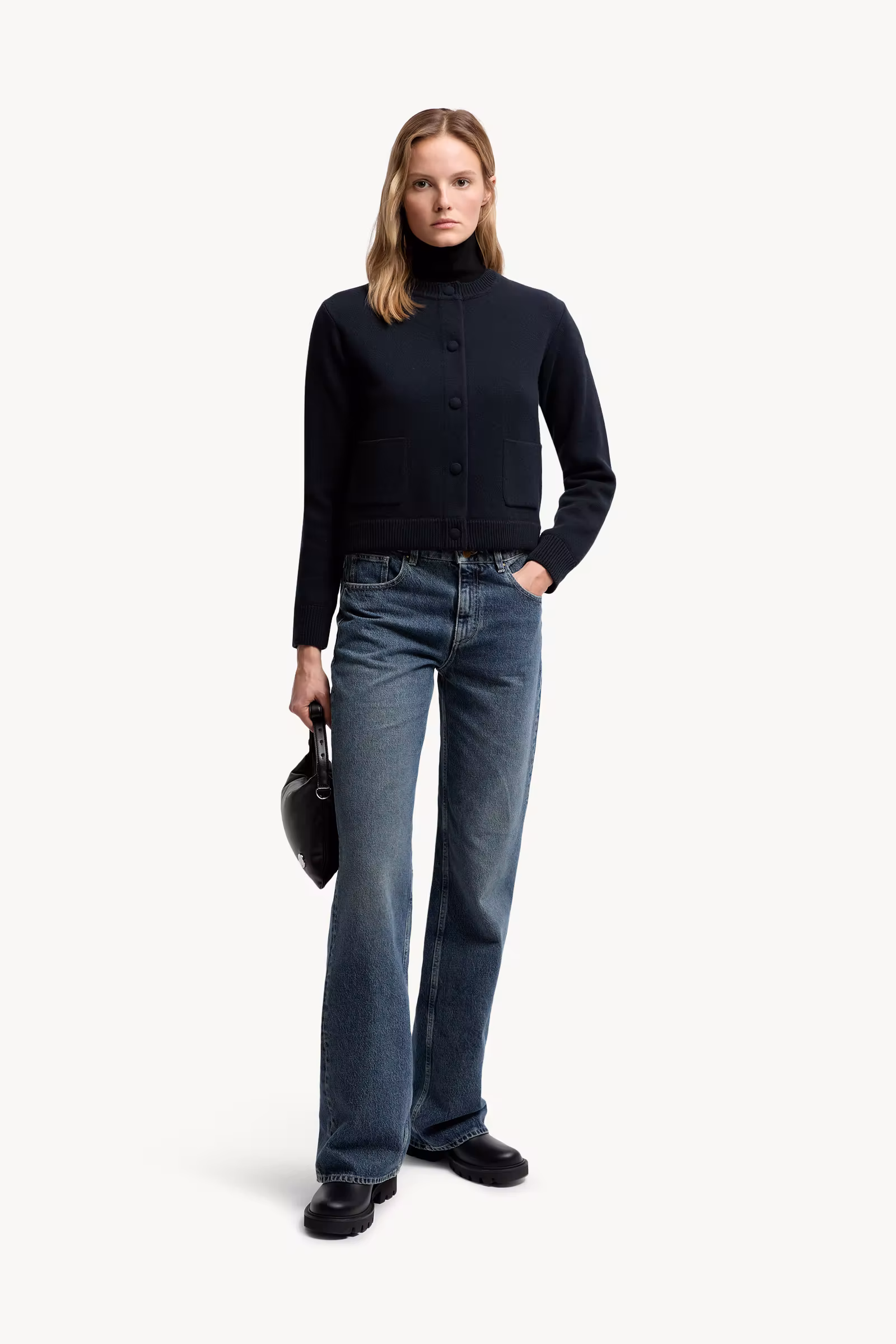 Padded Wool Cardigan