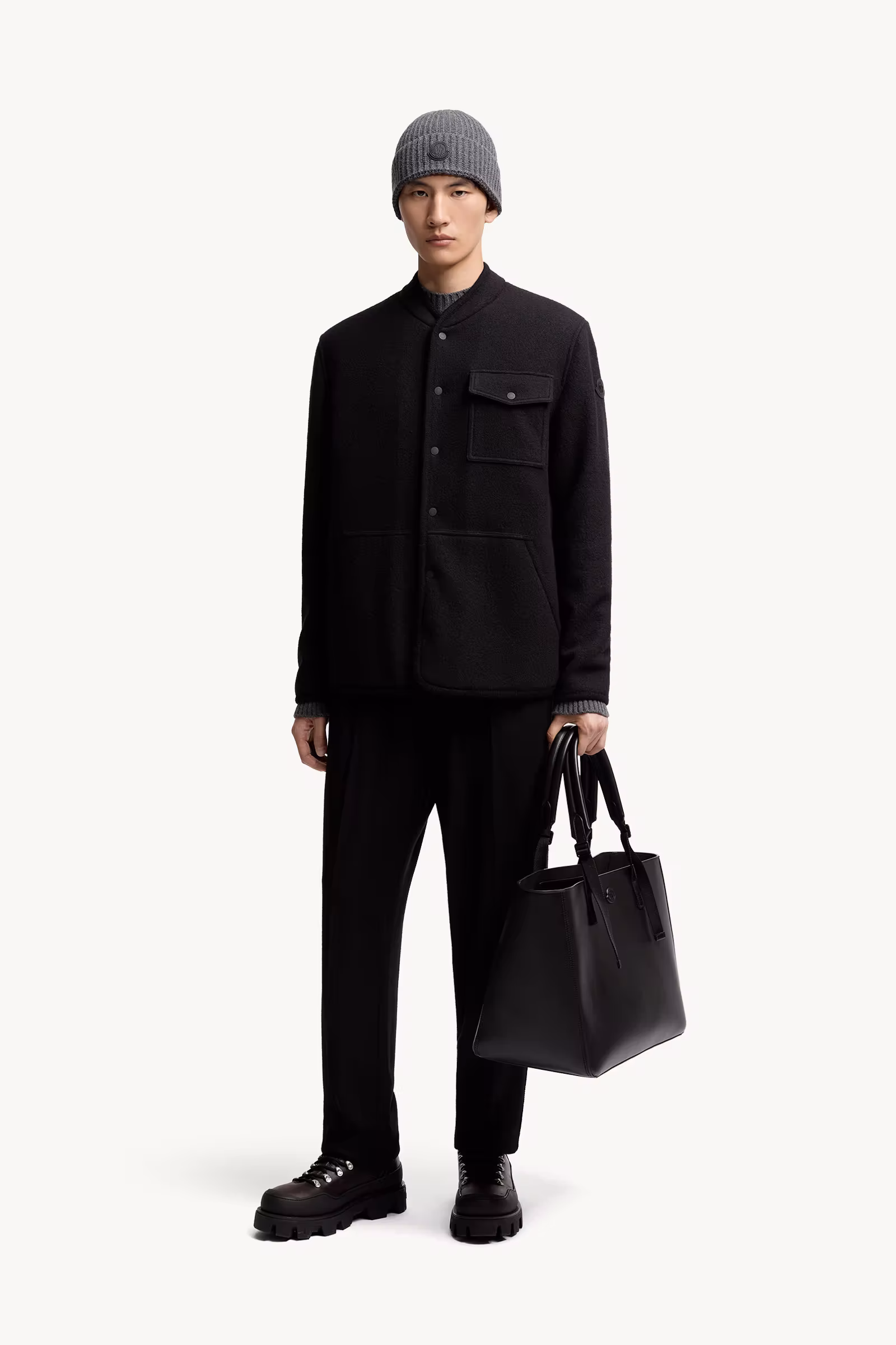 Wool Bouclé Shirt Jacket