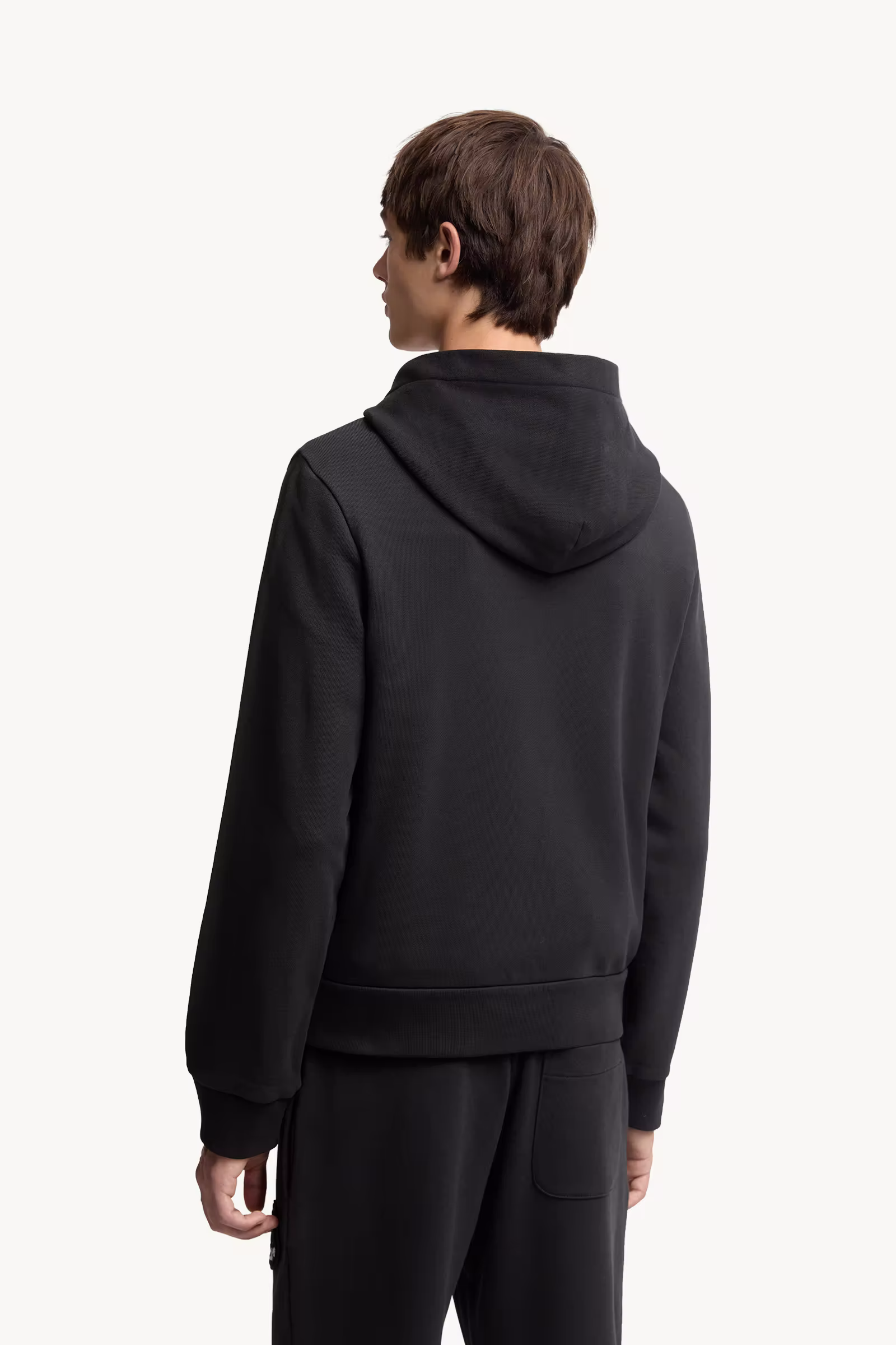 Logo Cotton Zip-Up Hoodie