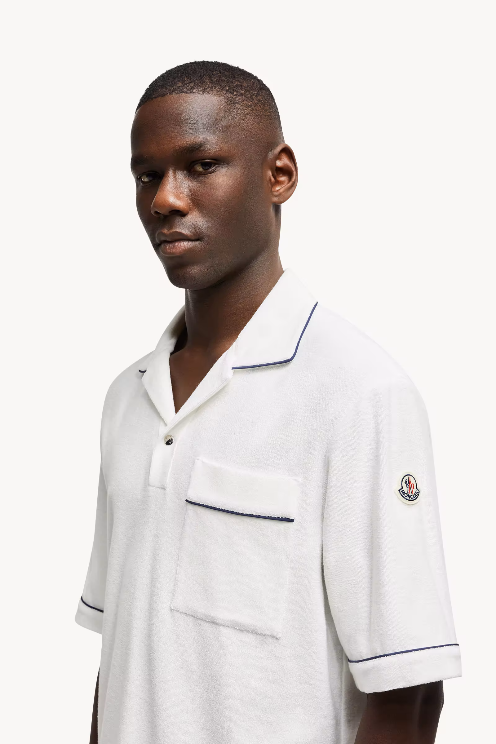 Cotton Terry Cloth Polo Shirt