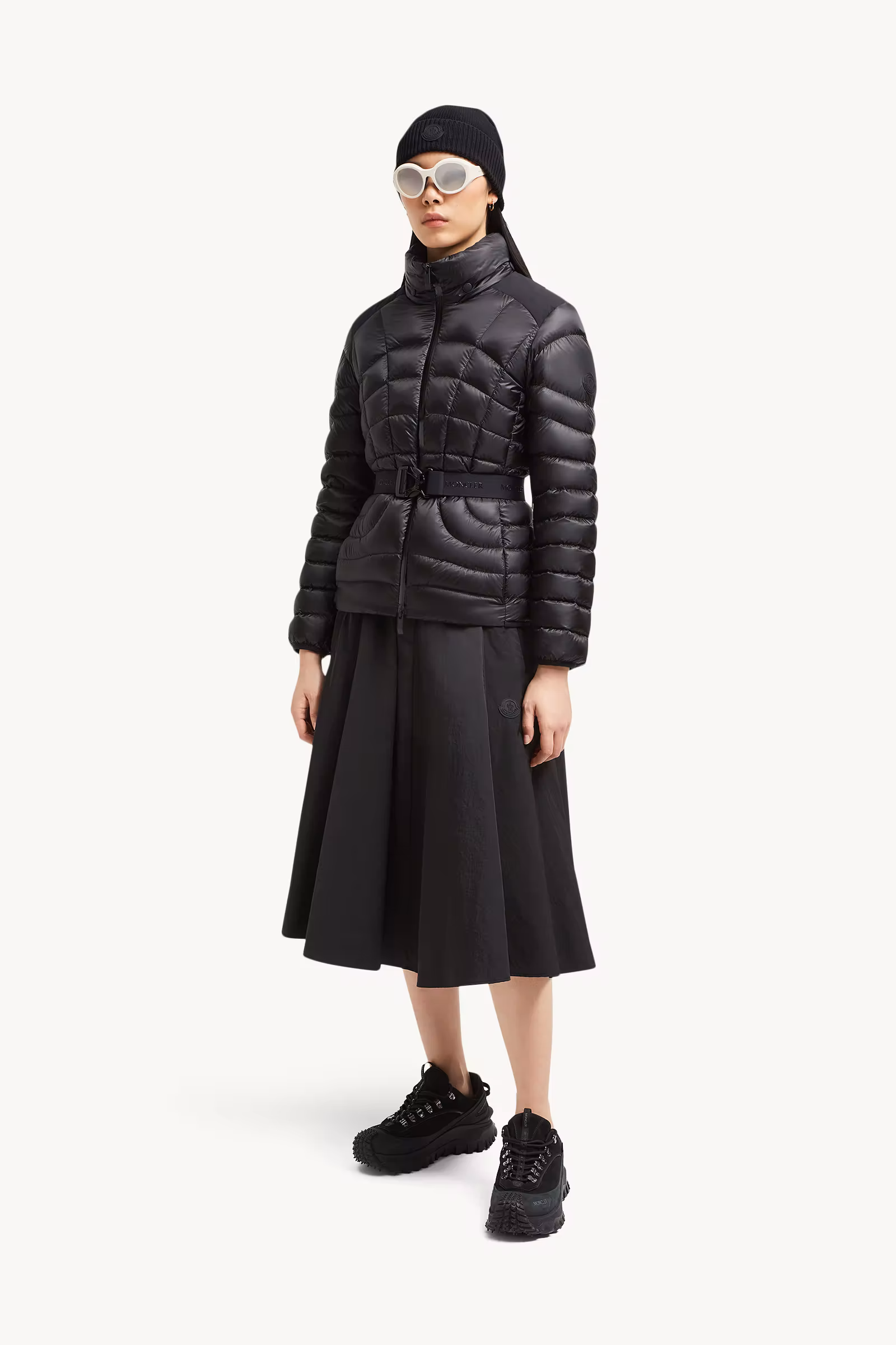 Gramont Hooded Geometric-Quilted Short Down Jacket