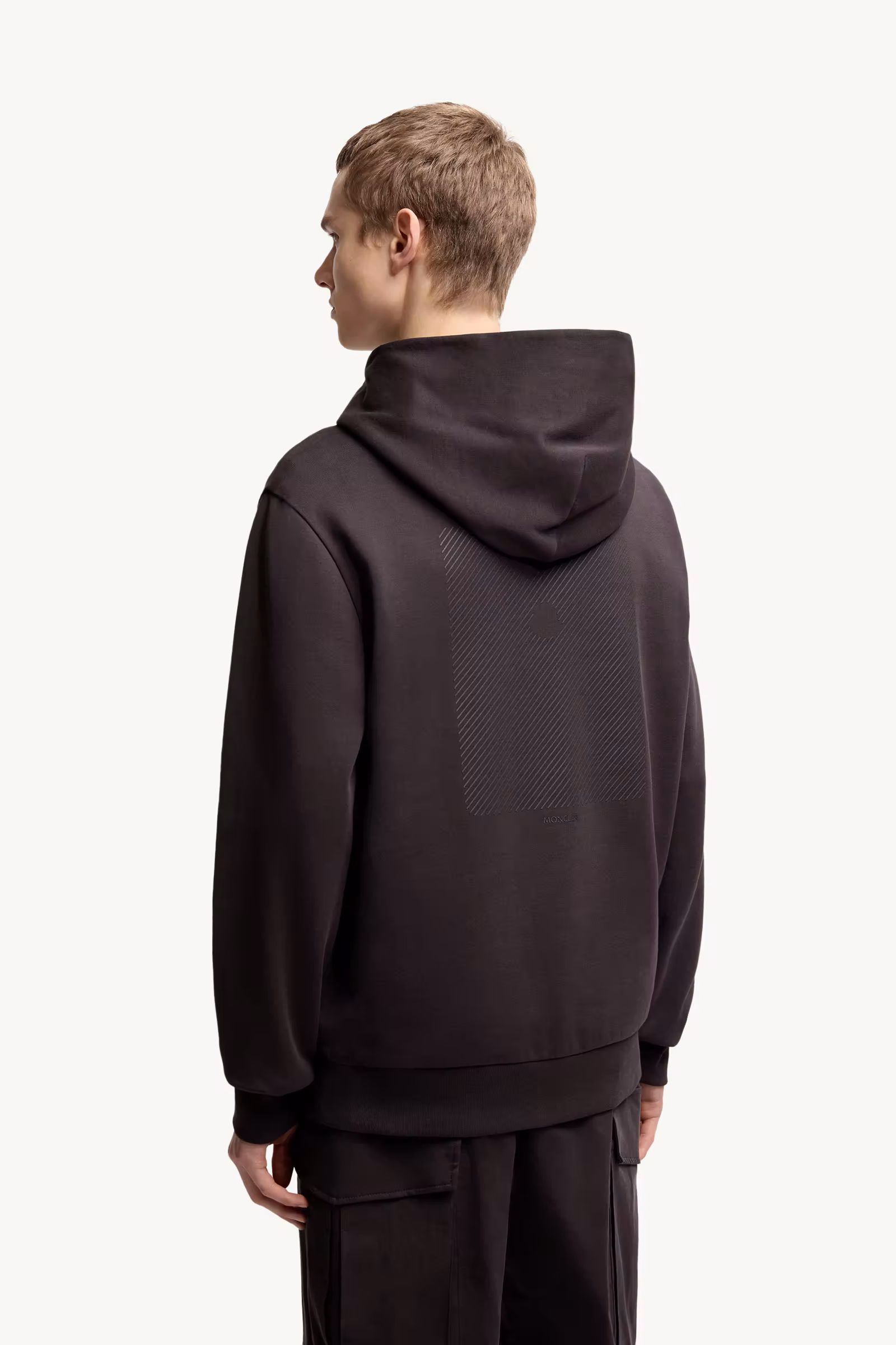 Tonal Back Logo Cotton Hoodie
