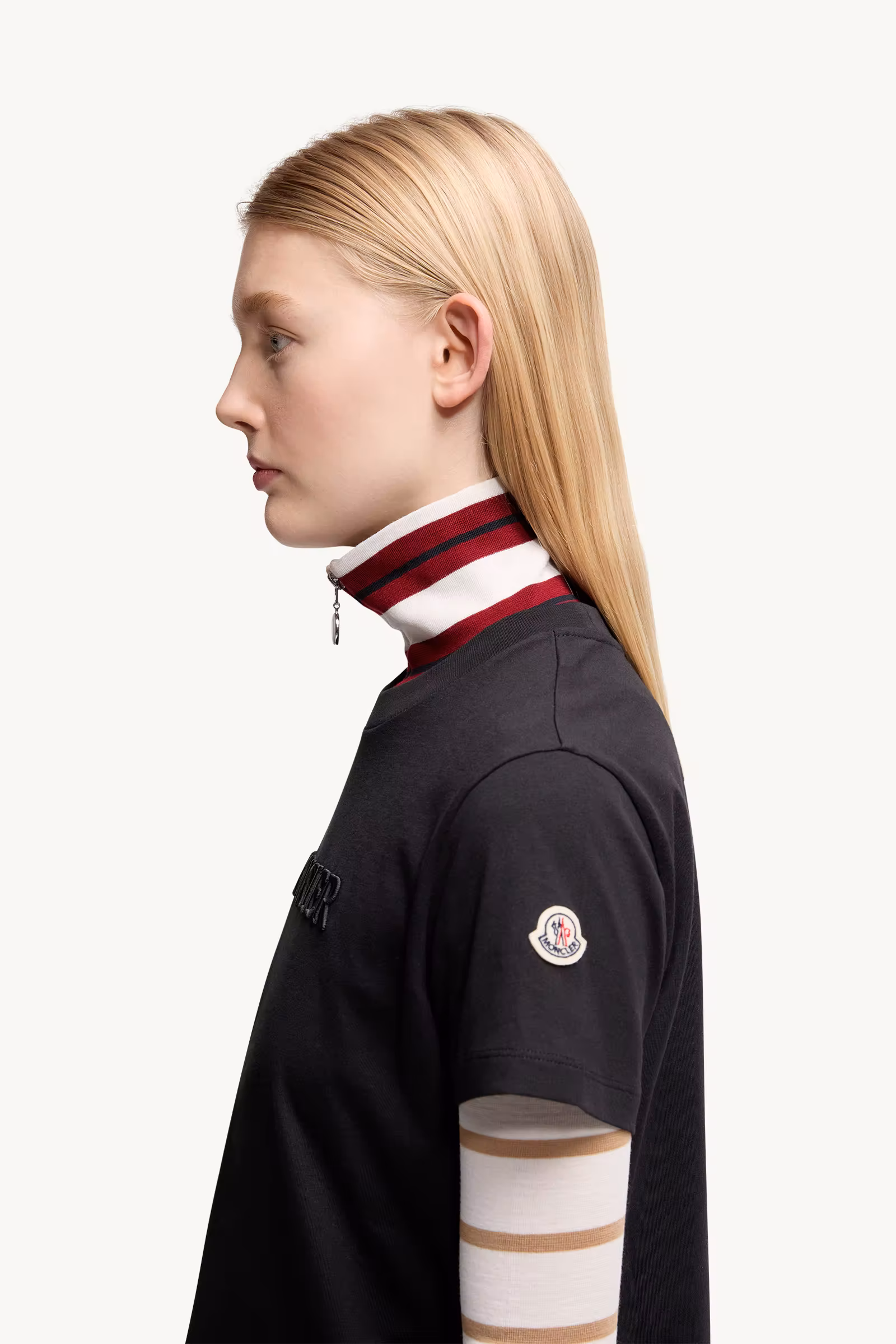 Embroidered Tonal Logo Cotton T-Shirt