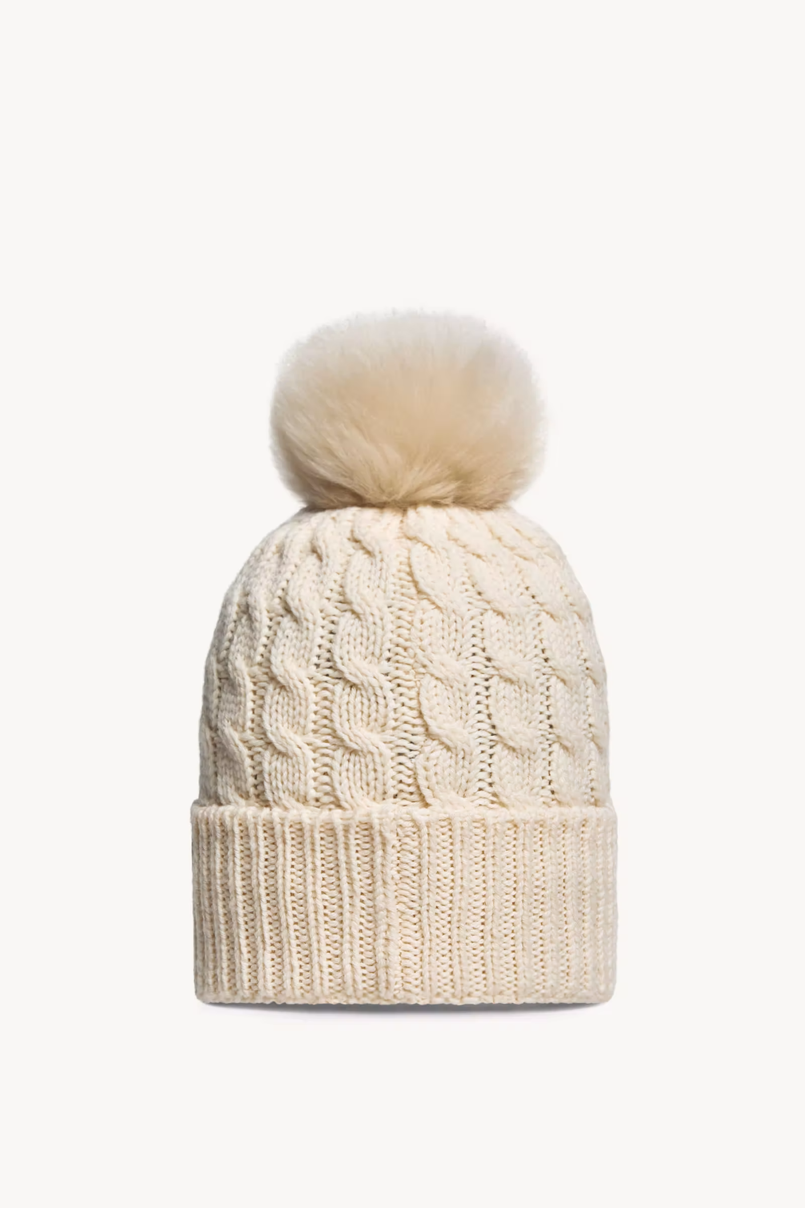 Wool Beanie With Pom Pom