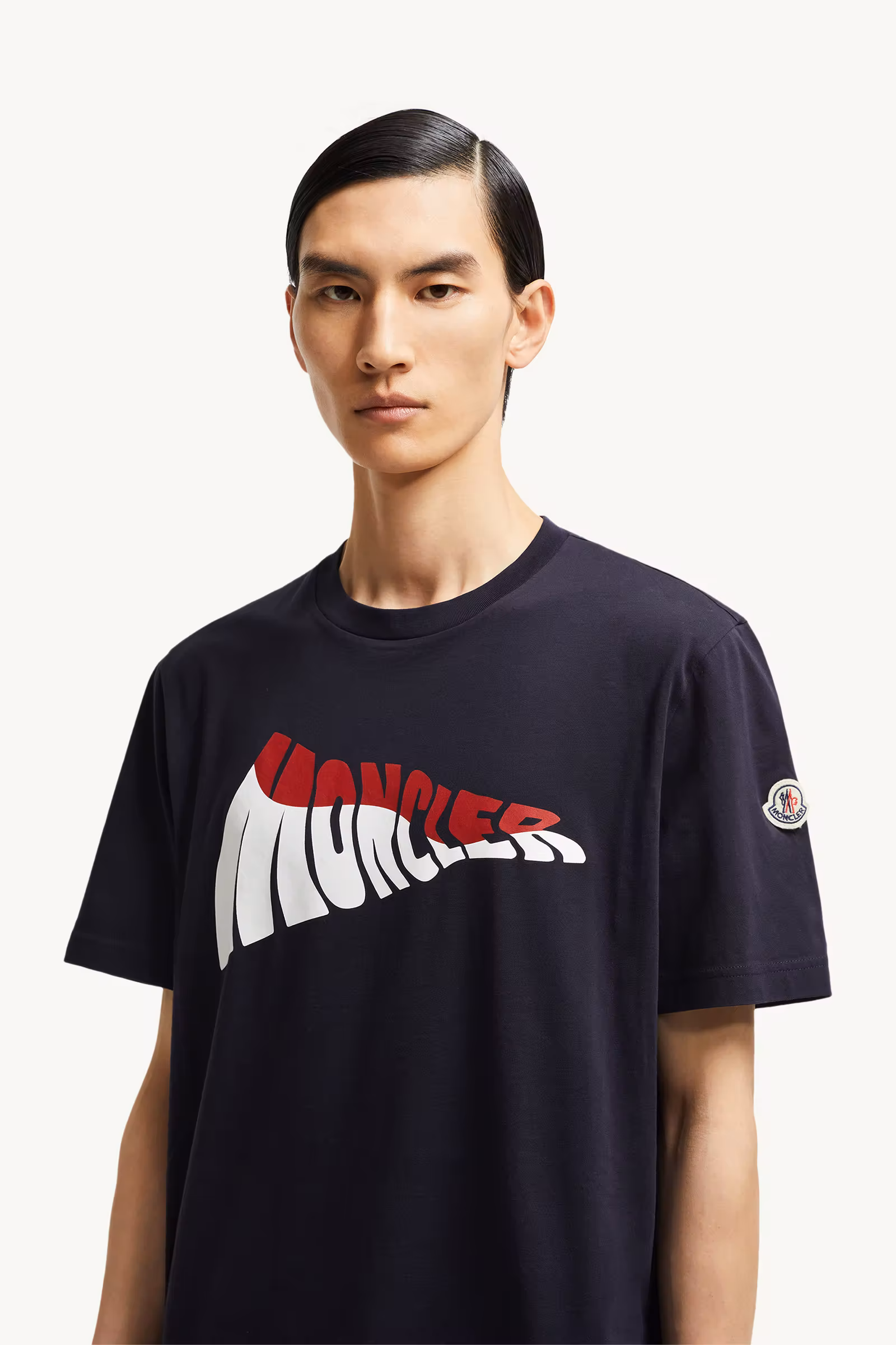 Wave Logo Cotton T-Shirt
