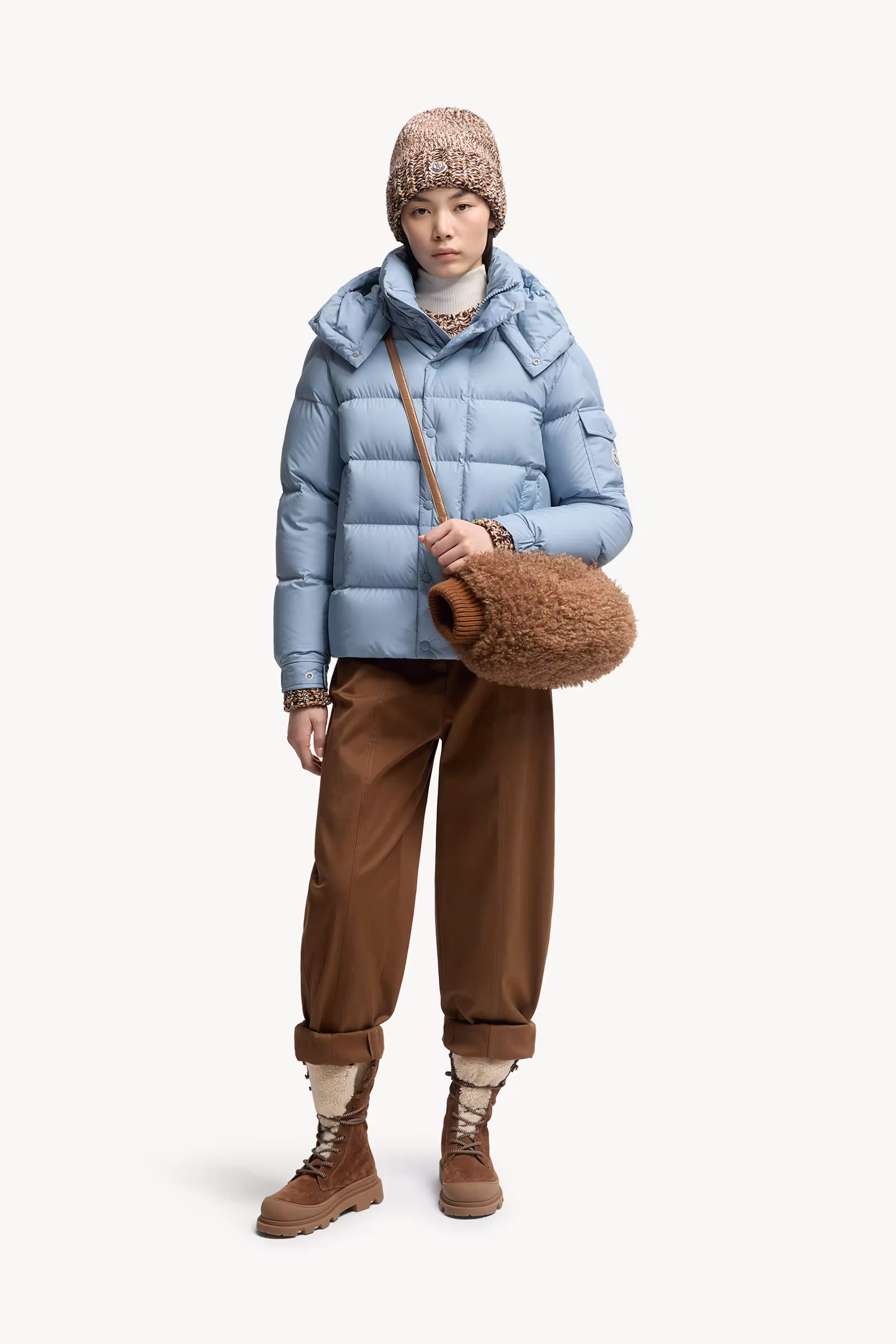 Moncler Maya 70 Hooded Short Down Jacket