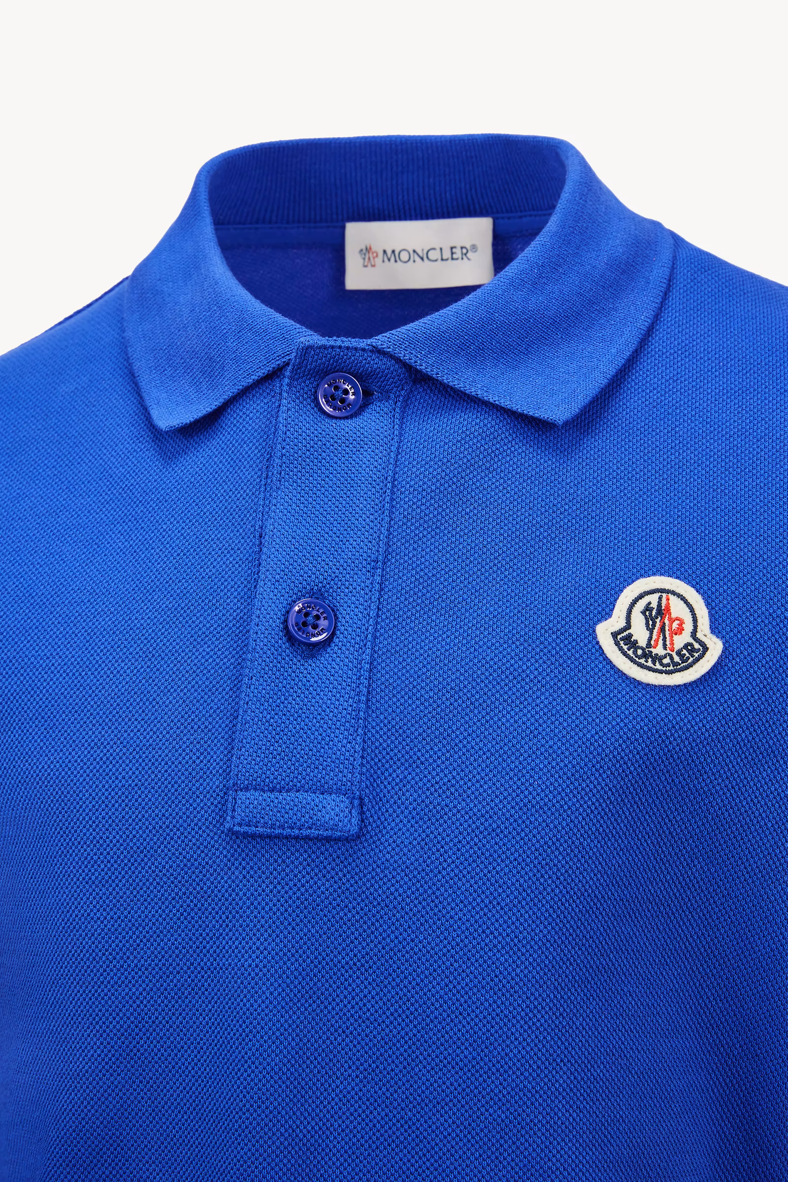 Logo Patch Cotton Piquet Polo Shirt