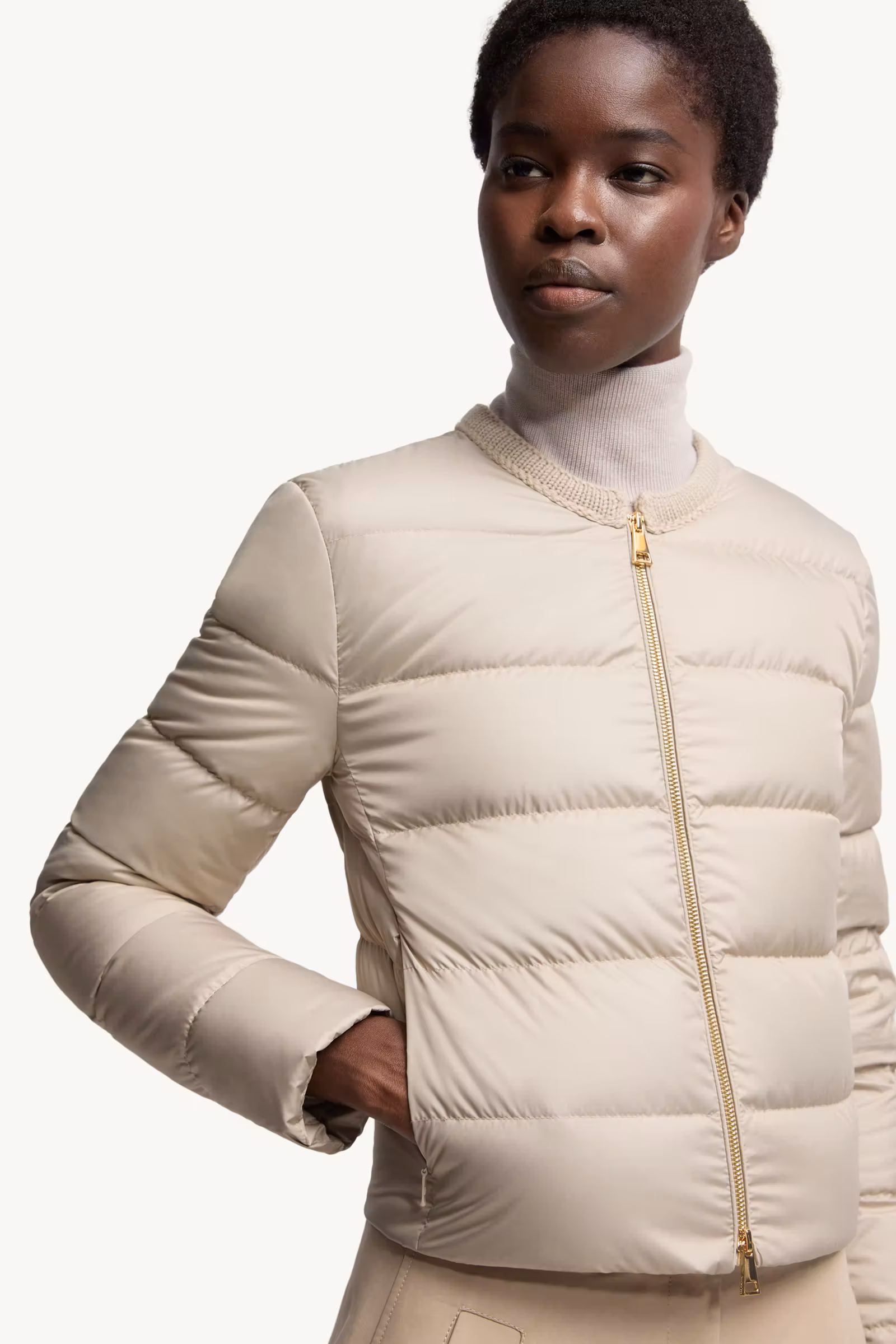 Mauvezin Wool-Trimmed Short Down Jacket