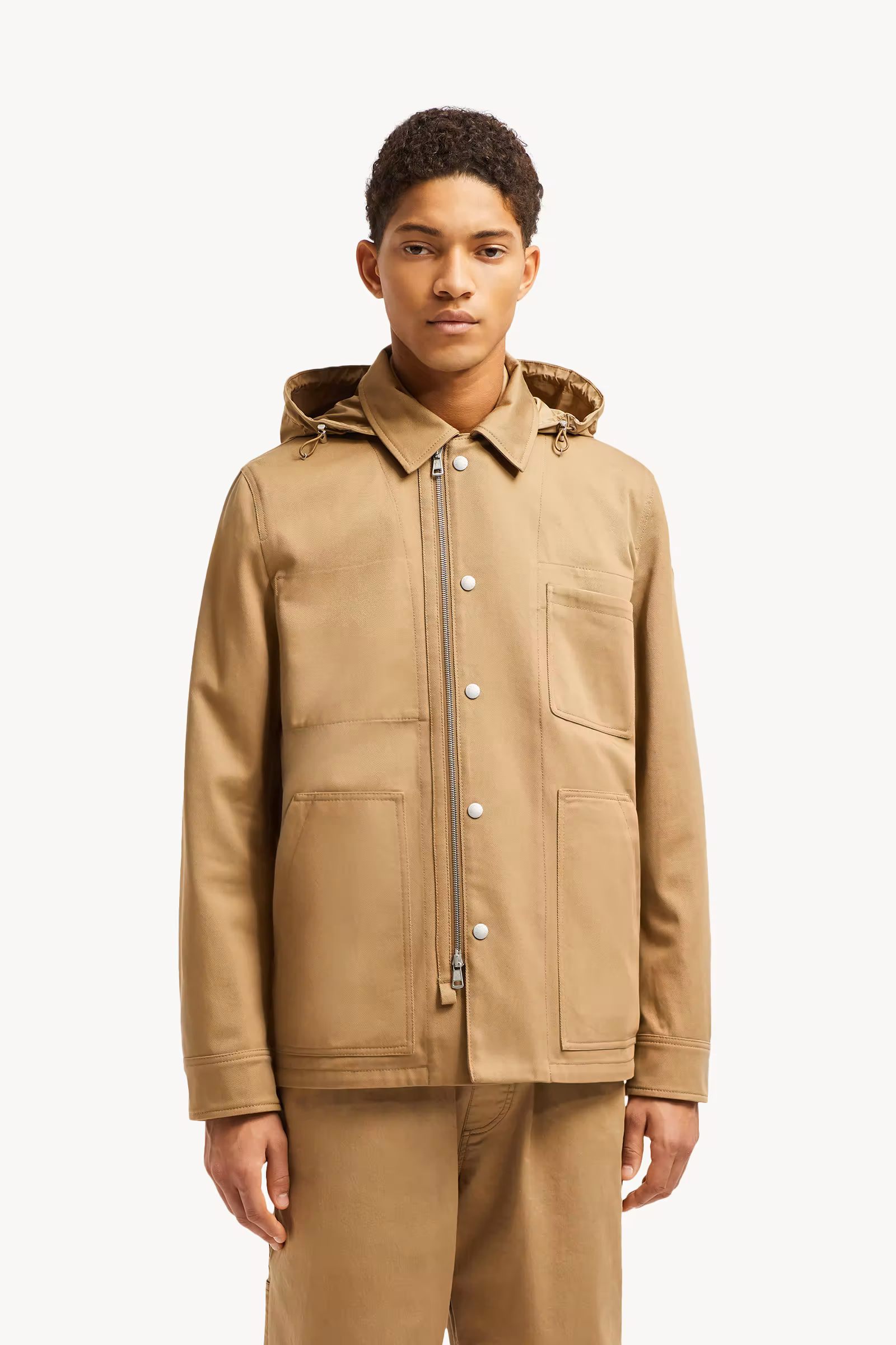 Guerledan Hooded Cotton Shirt Jacket
